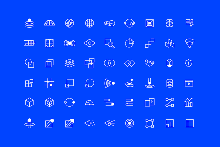 Big brain, tiny icons. Our icons borrow logic from technical diagrams, because clarity starts small and scales infinitely.