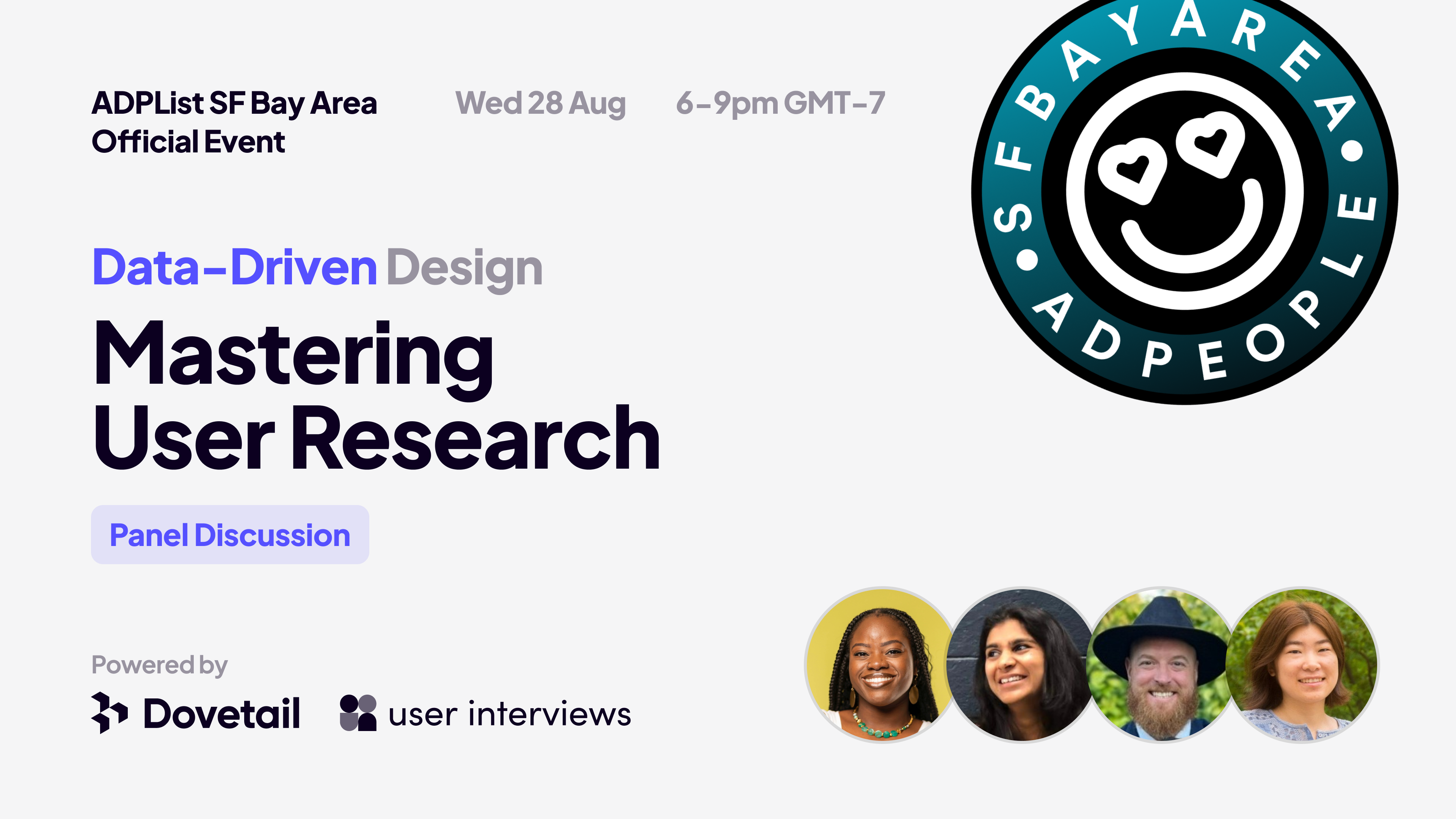 This event will explore the critical role that data plays in shaping user-centric products and services. Our panel of experts, featuring industry leaders and innovators, will share their insights and experiences on harnessing data to drive impactful design decisions.
