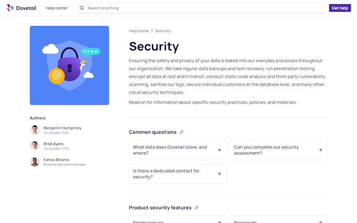 Category landing pages make it easy to share information with your procurement teams.