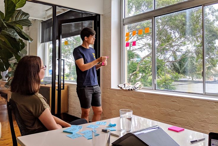 Co-design workshop with our customers at our office.