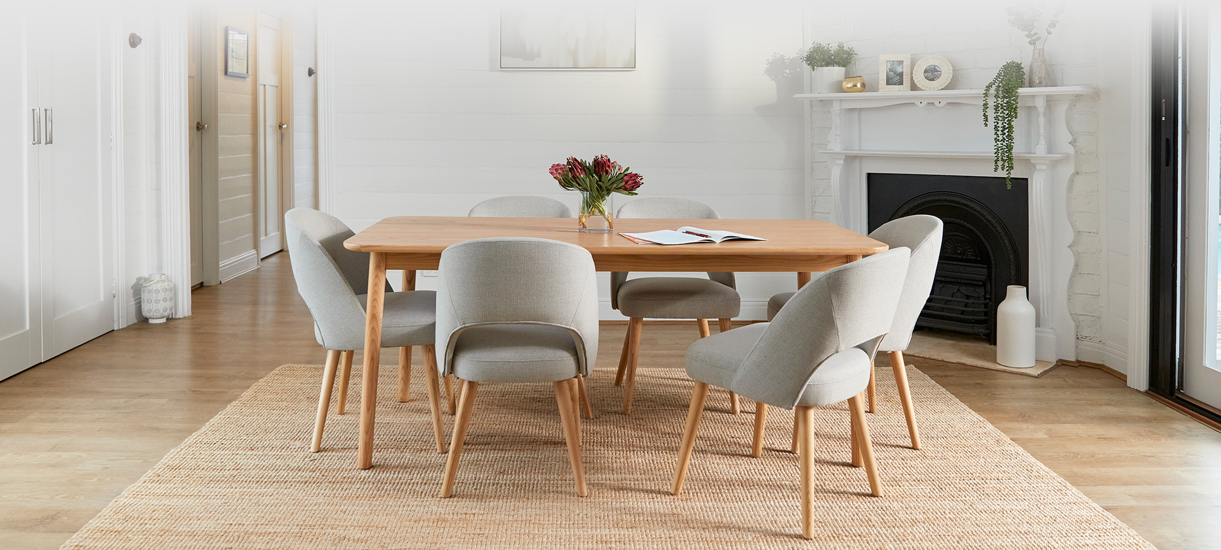 koala curved dining chair