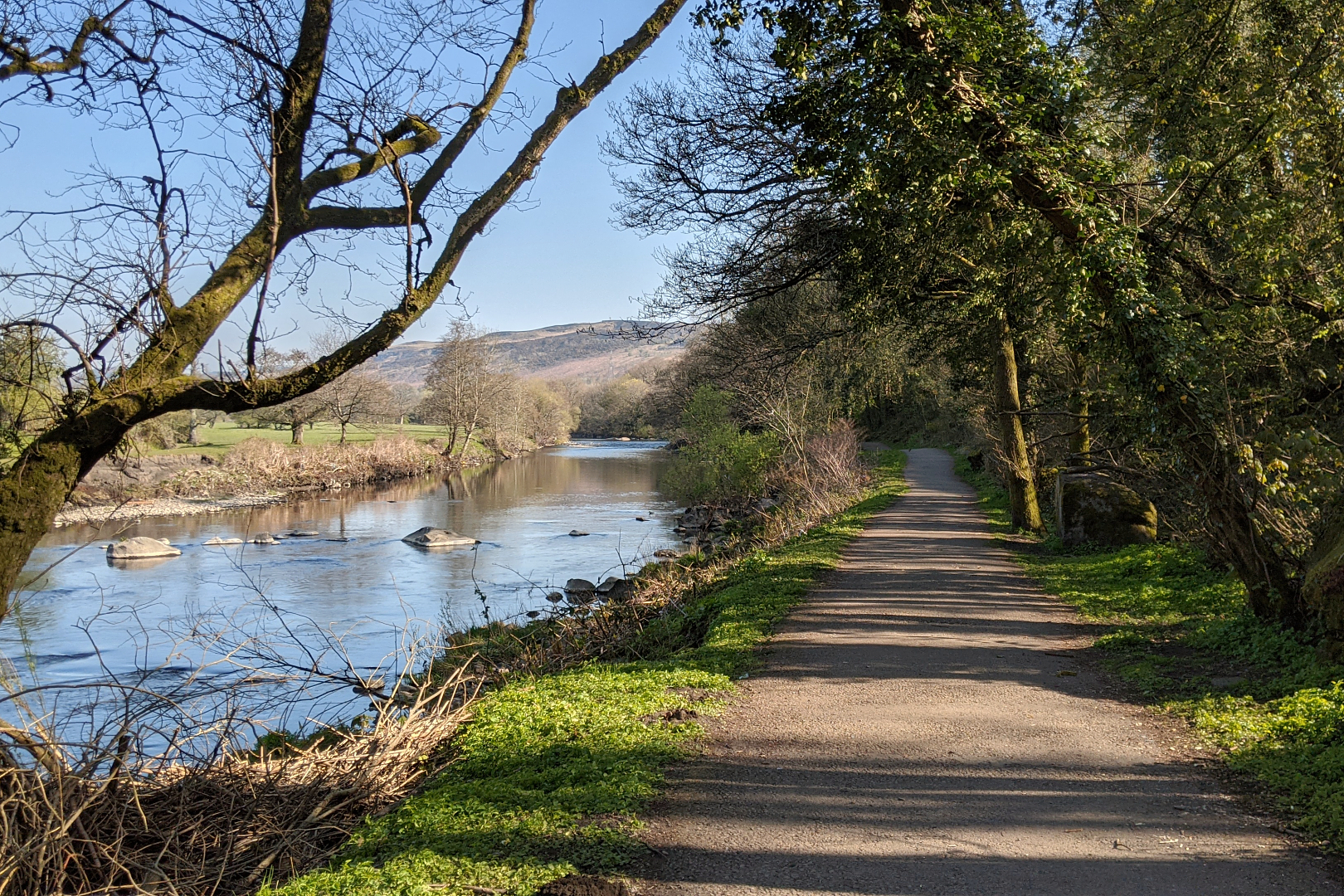 The Taff Trail as you leave Pontypridd towards Merthyr Tydfil Ⓒ Emma Sparks