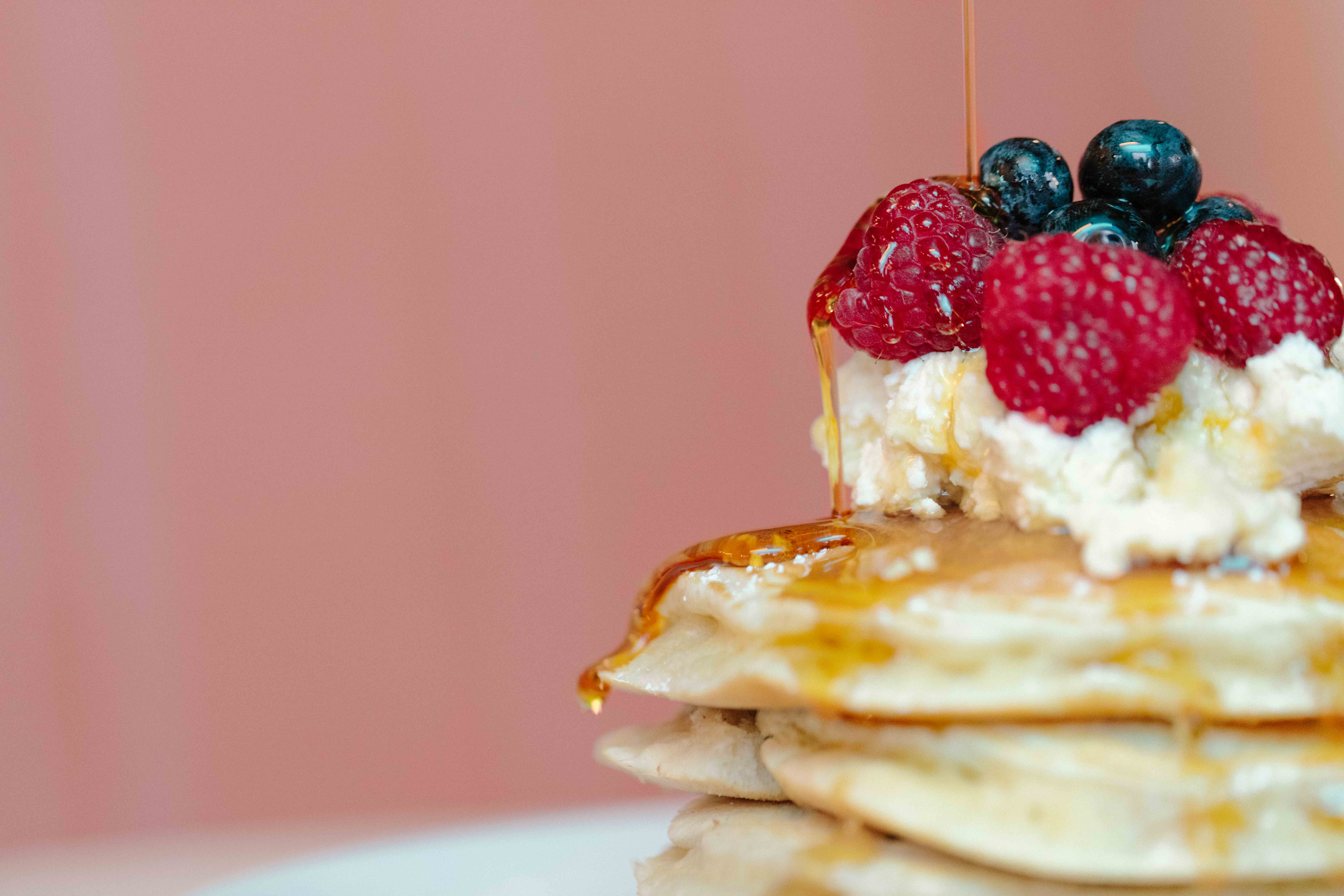 Pancakes with syrup. How to take great food photos