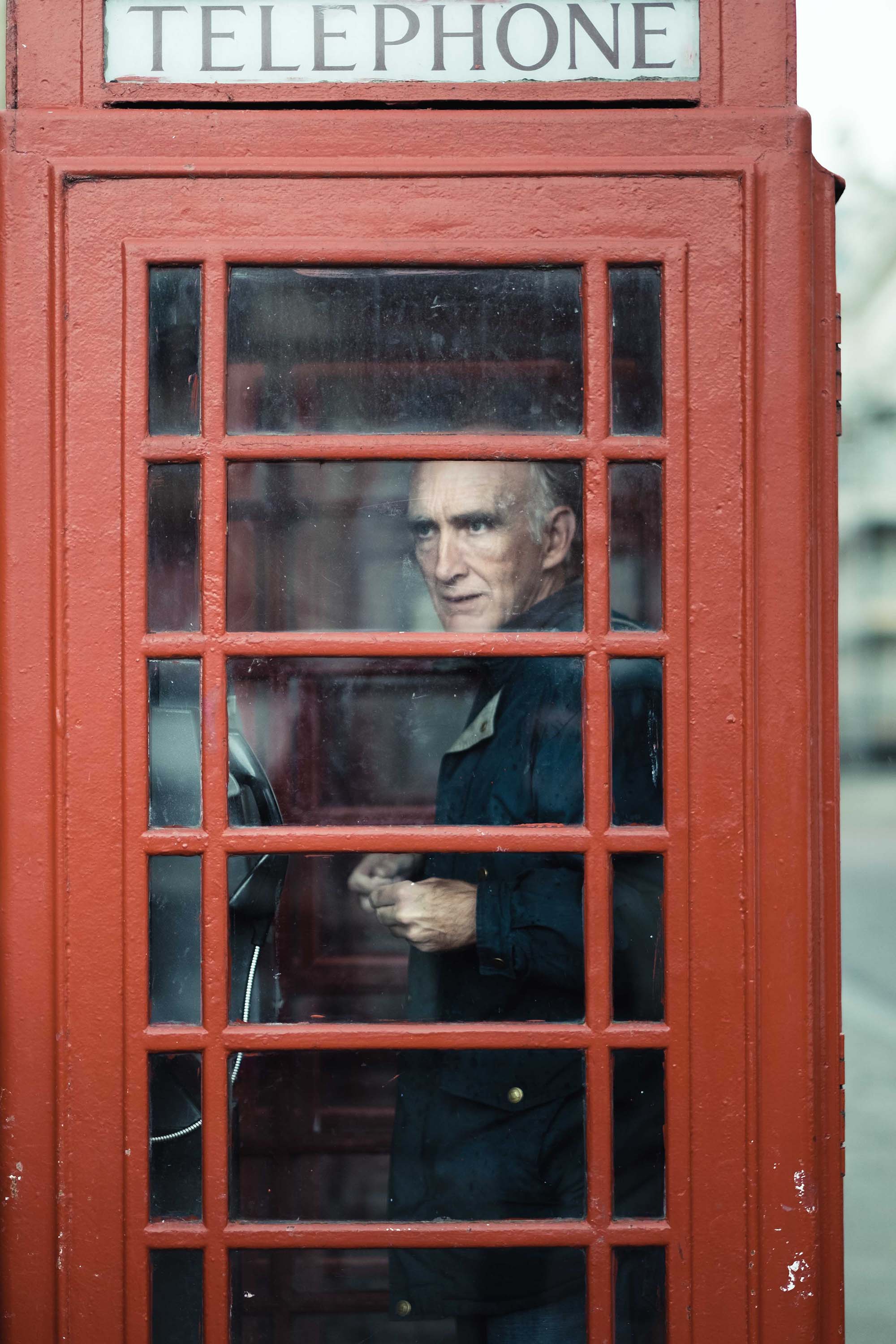 Priest in a phone box