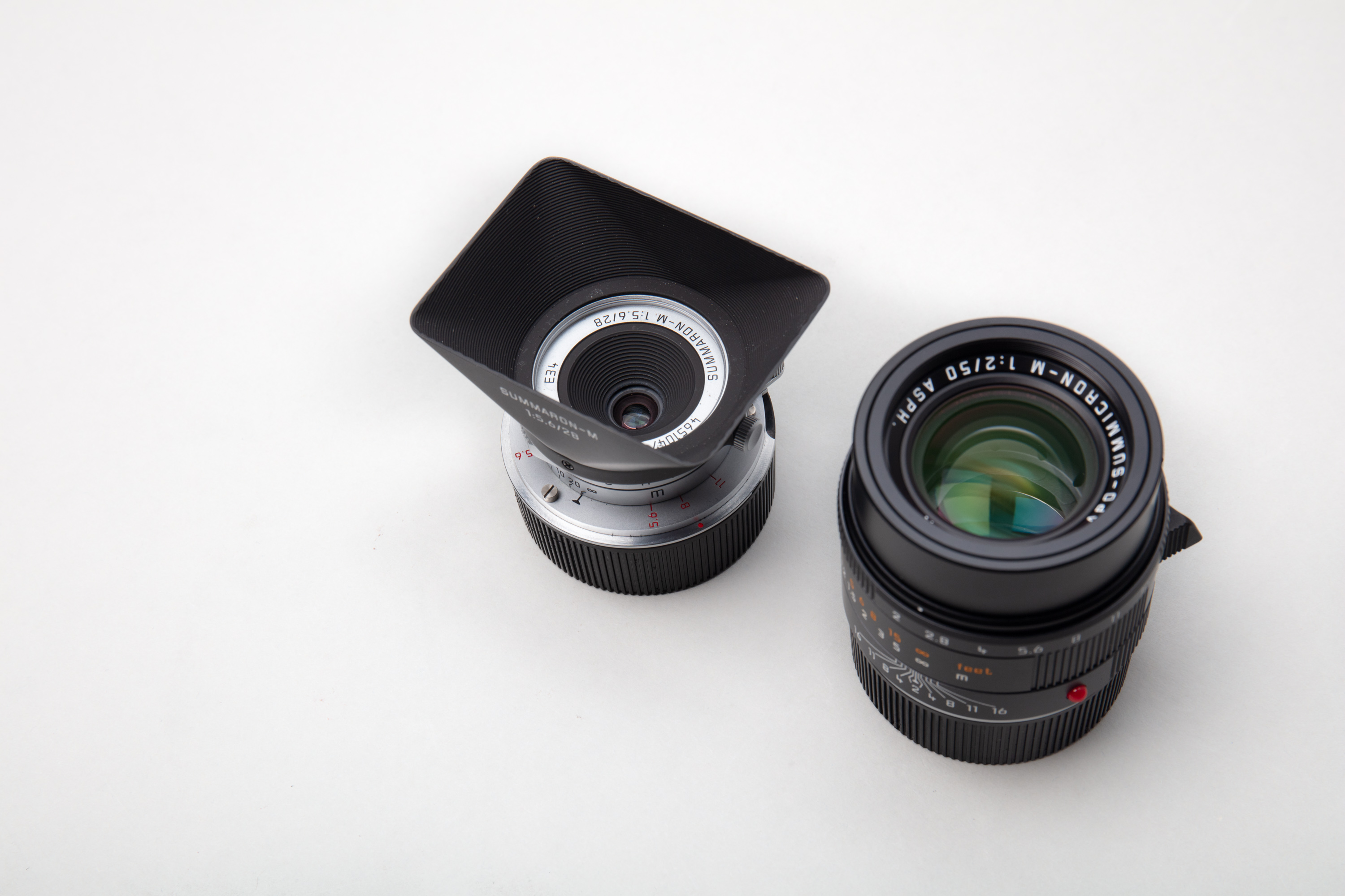 Leica 50mm Summicron and Leica 28mm Summaron