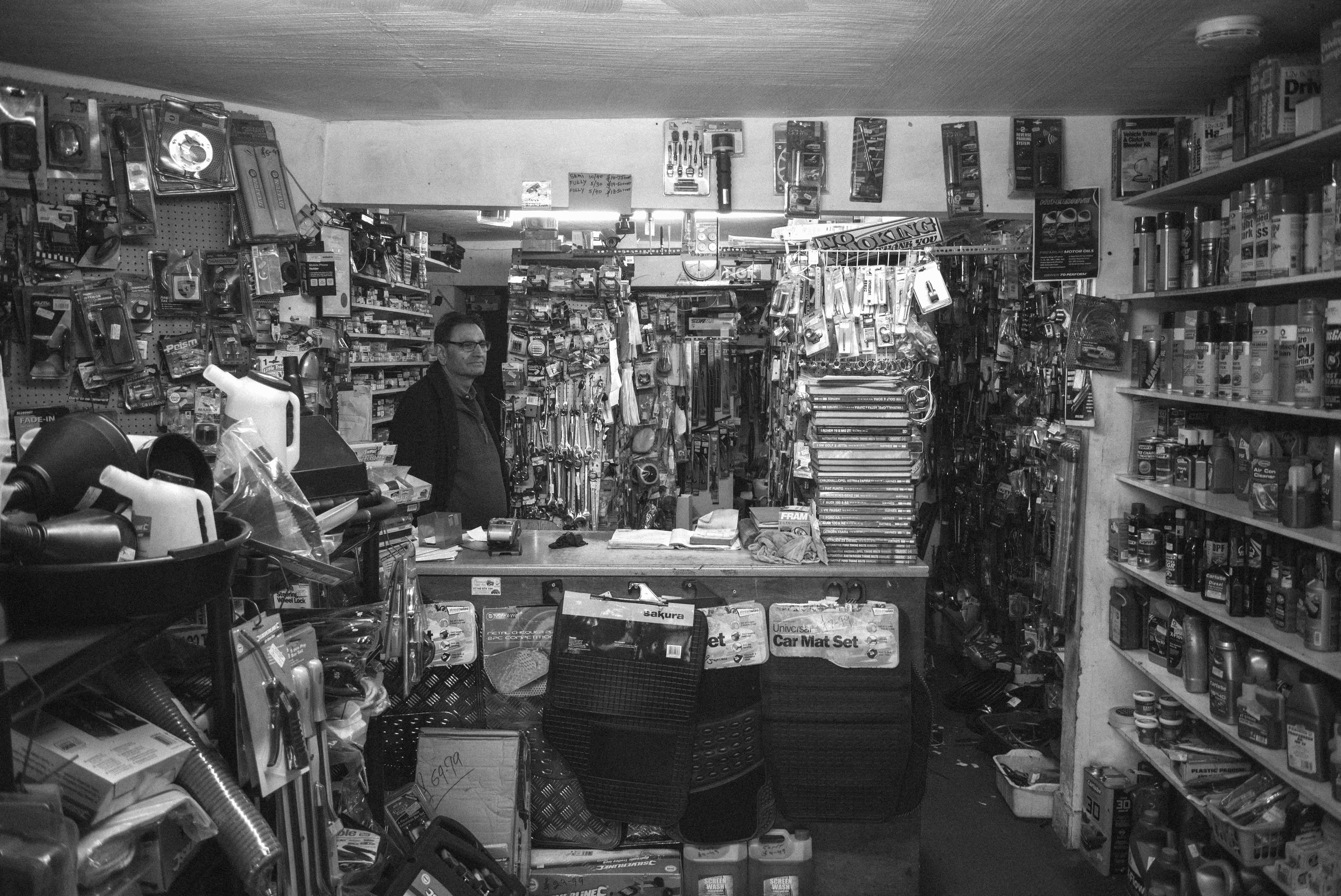 Tool shop, shot with Leica M Monochrom, ISO 800