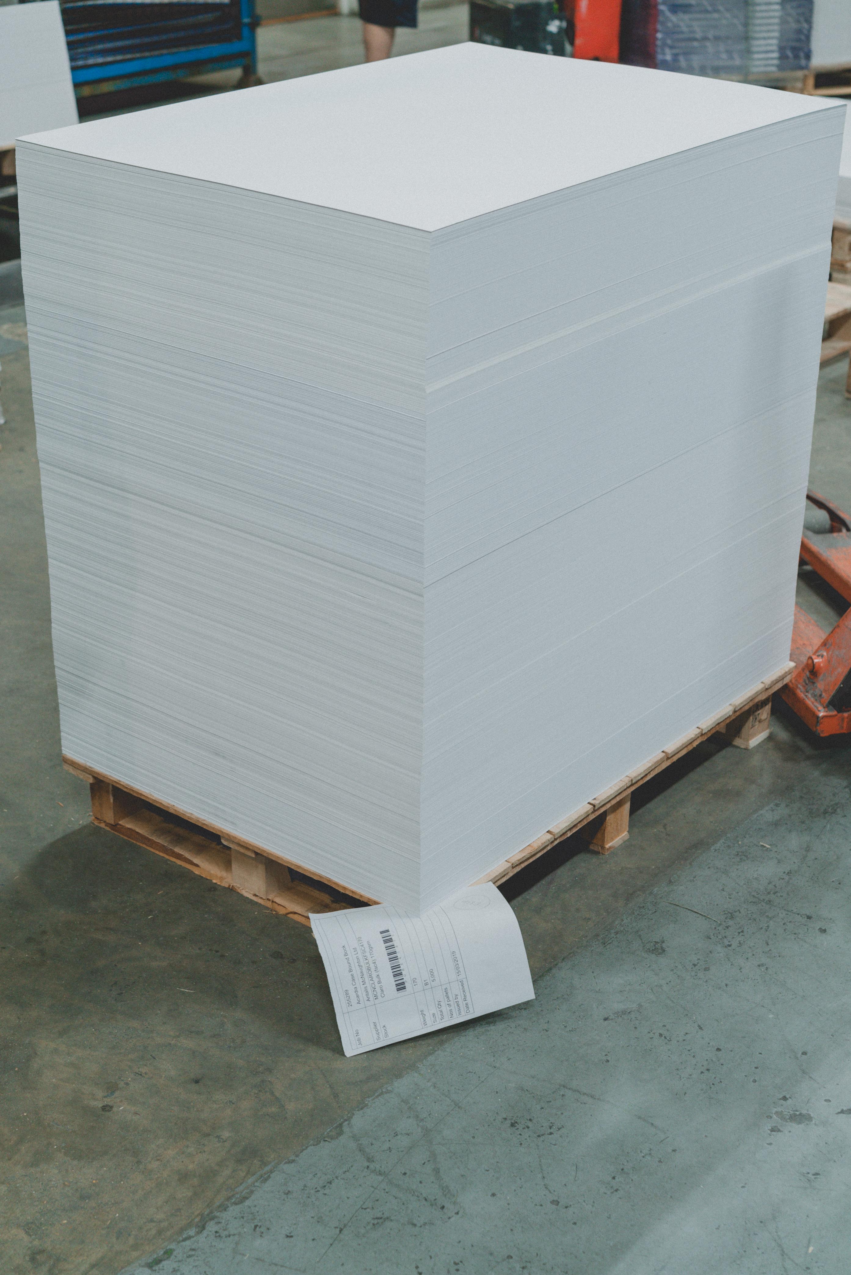 a stack of paper