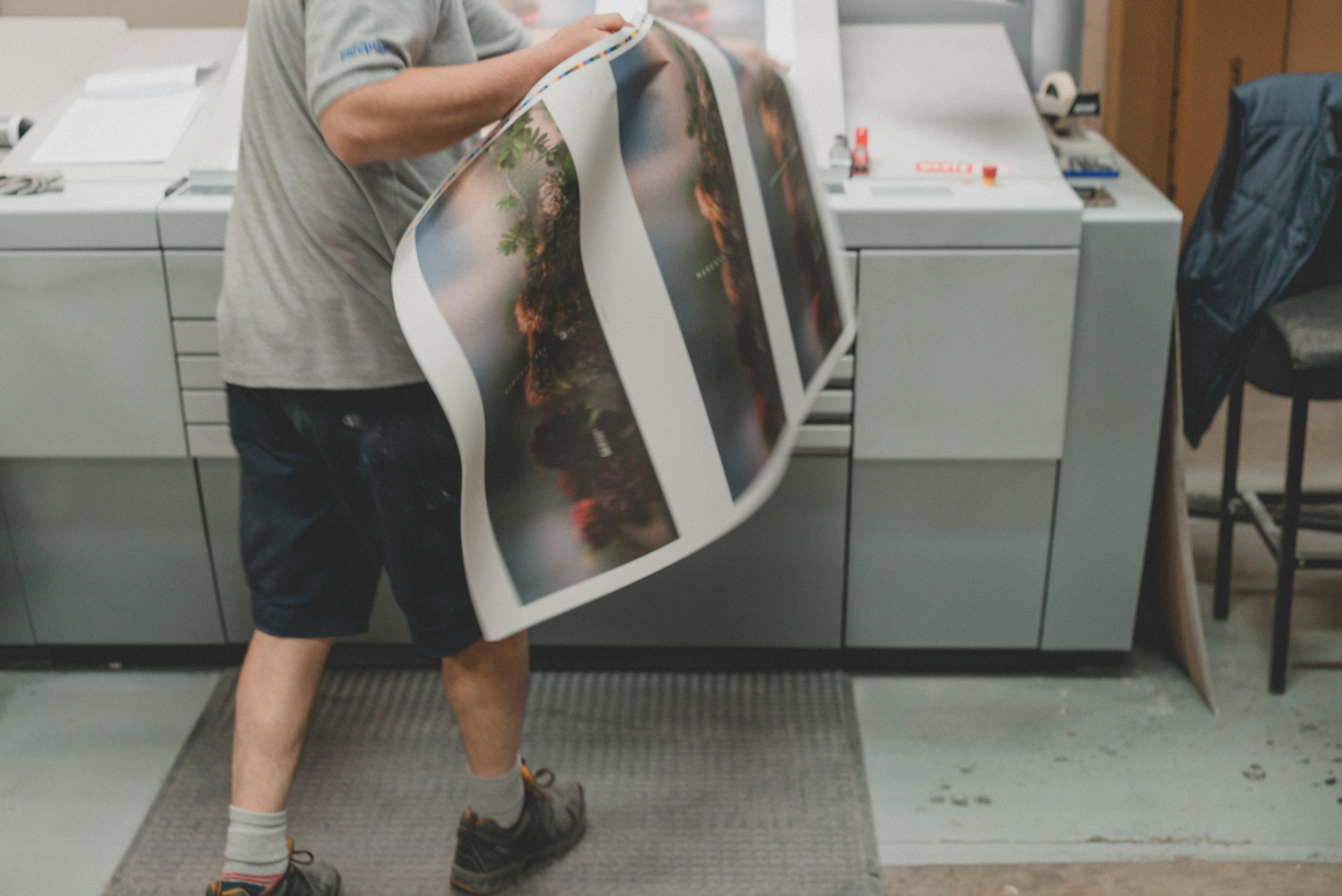 Fresh out of the press and ready for pre-inspection by the technician