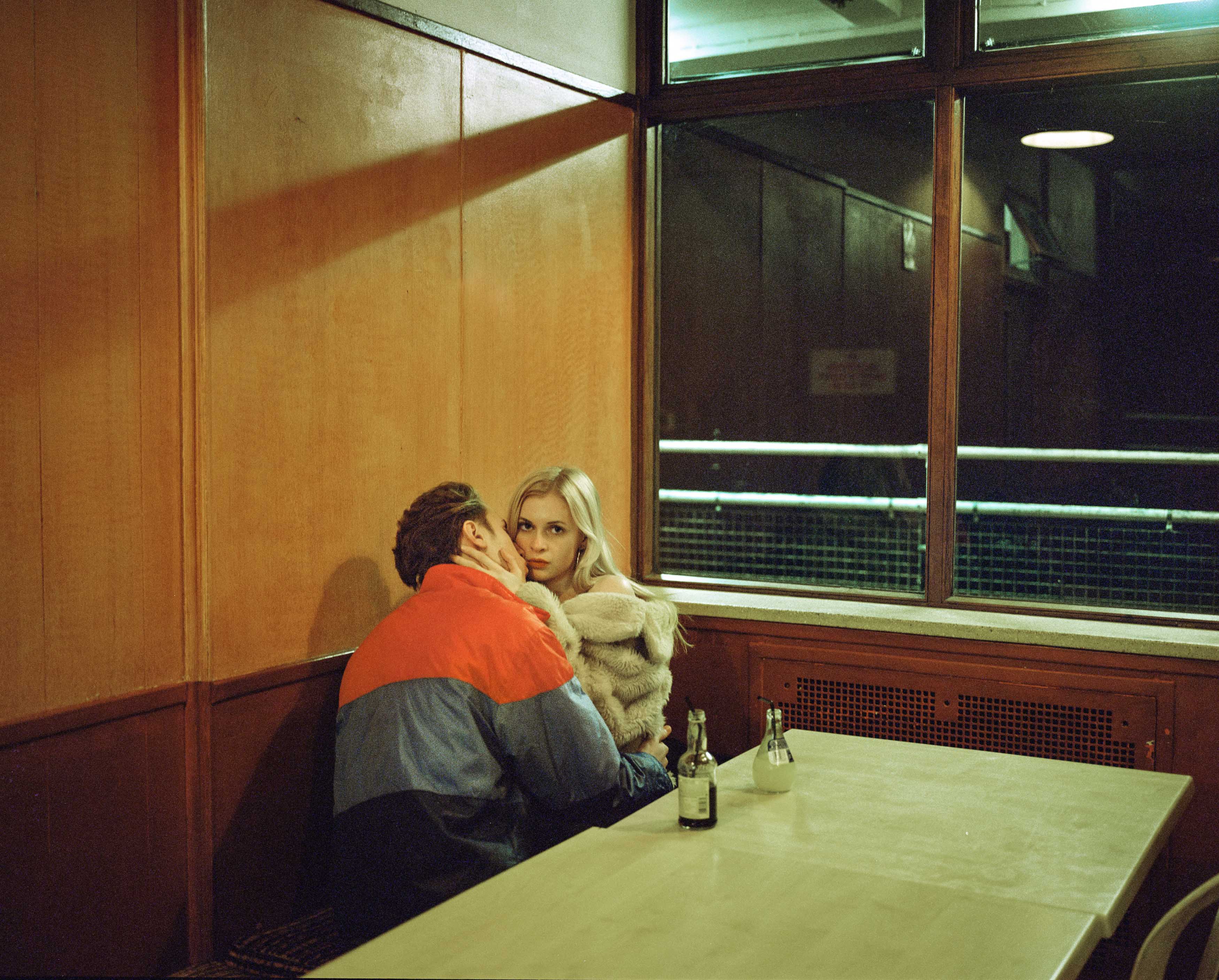 Couple in cafe