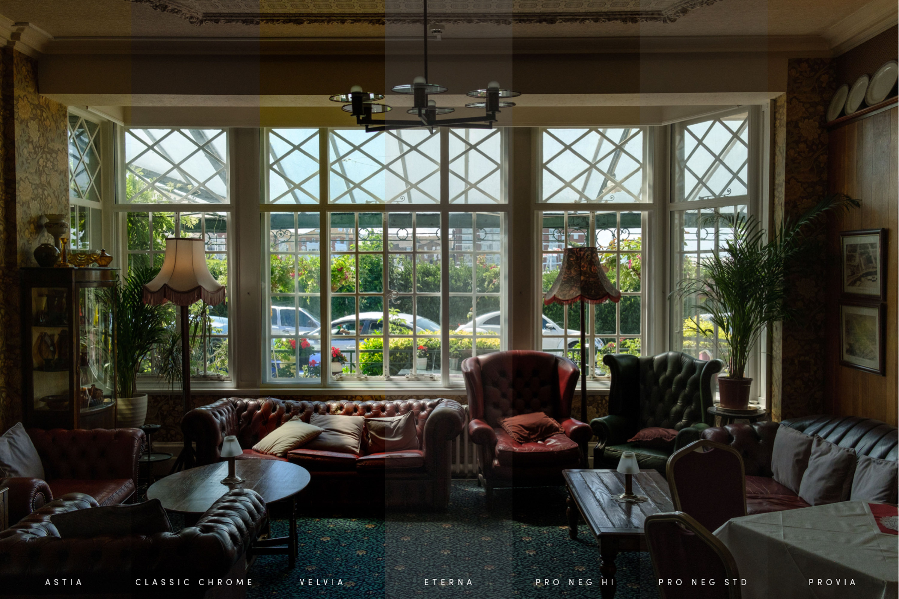a photograph of a vintage interior
