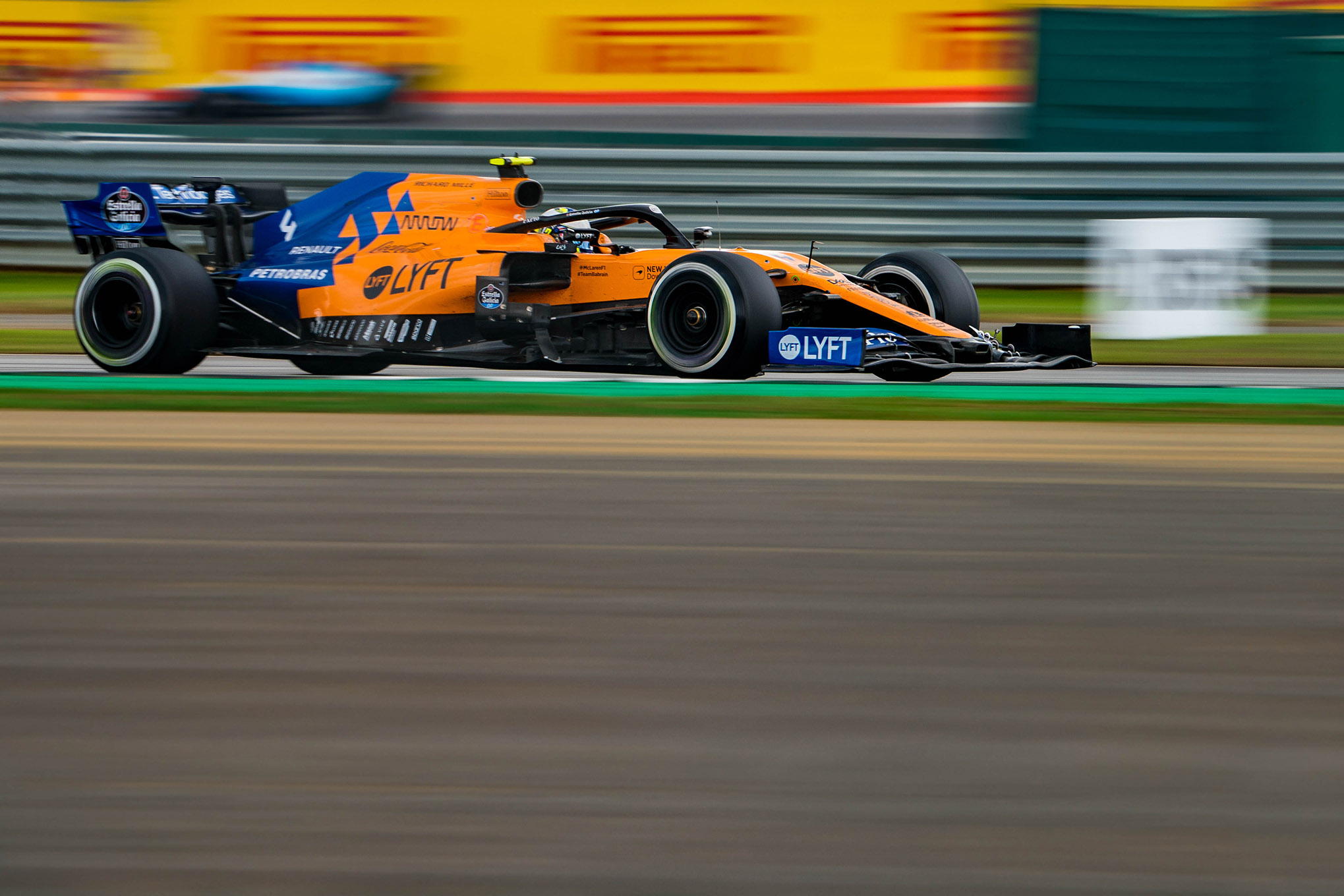 orange McLaren f1 car