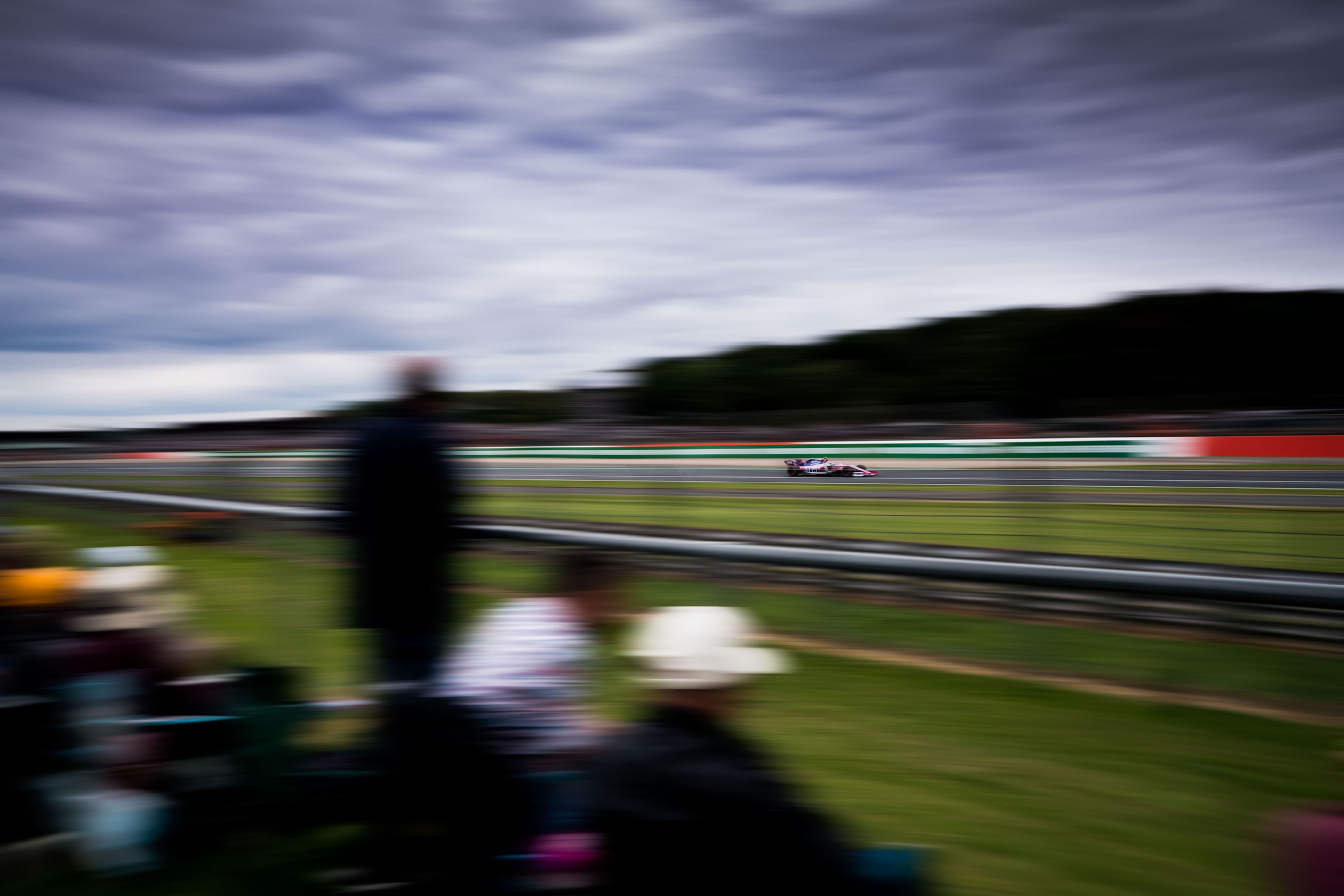 shallow depth of field car on track