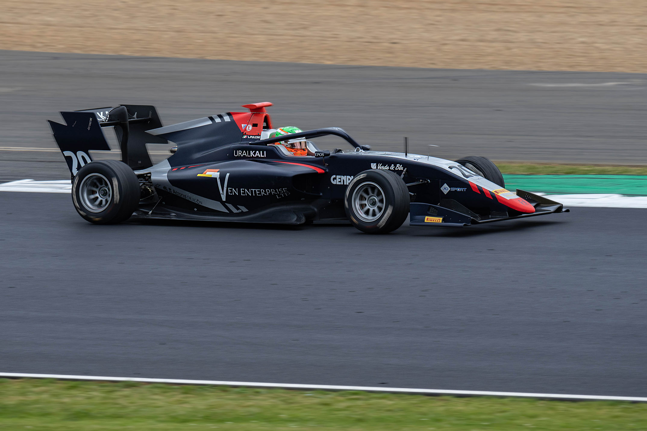 black and red race car