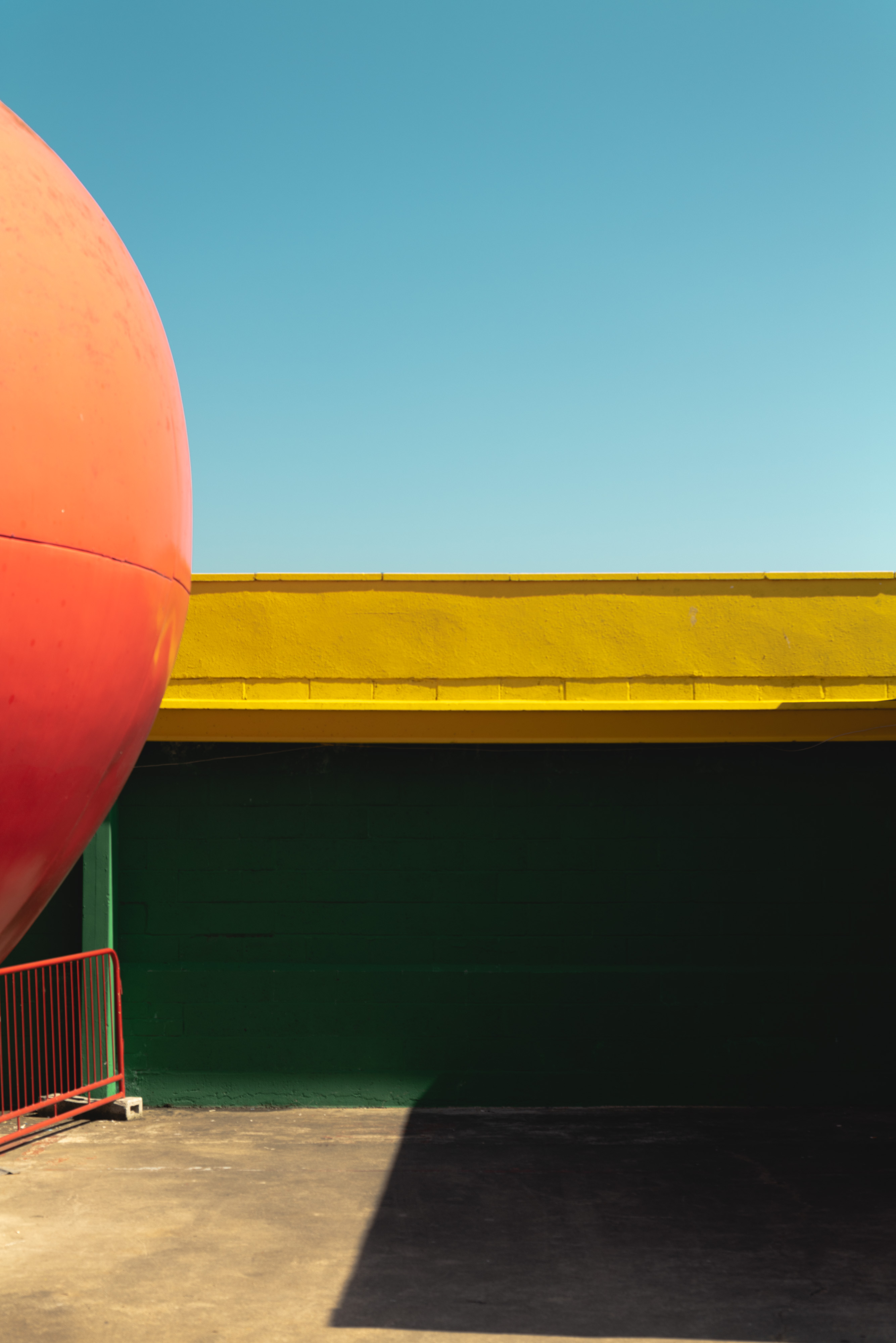 a colourful building