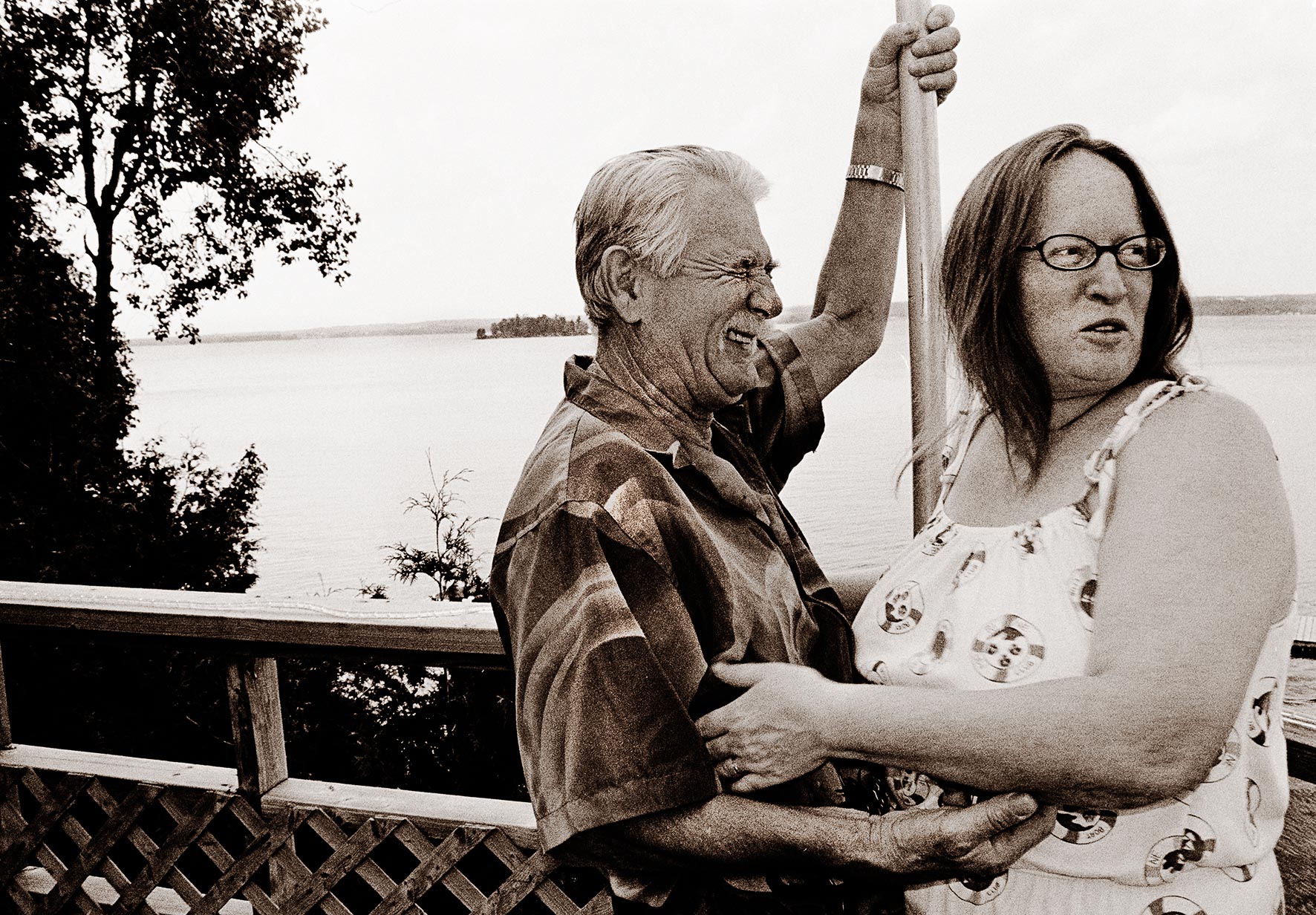 Sepia photograph of a couple