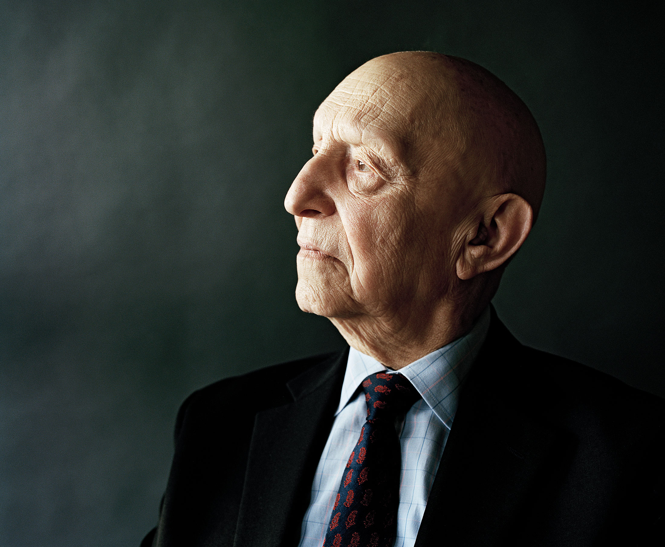 Portrait of a person looking to the left