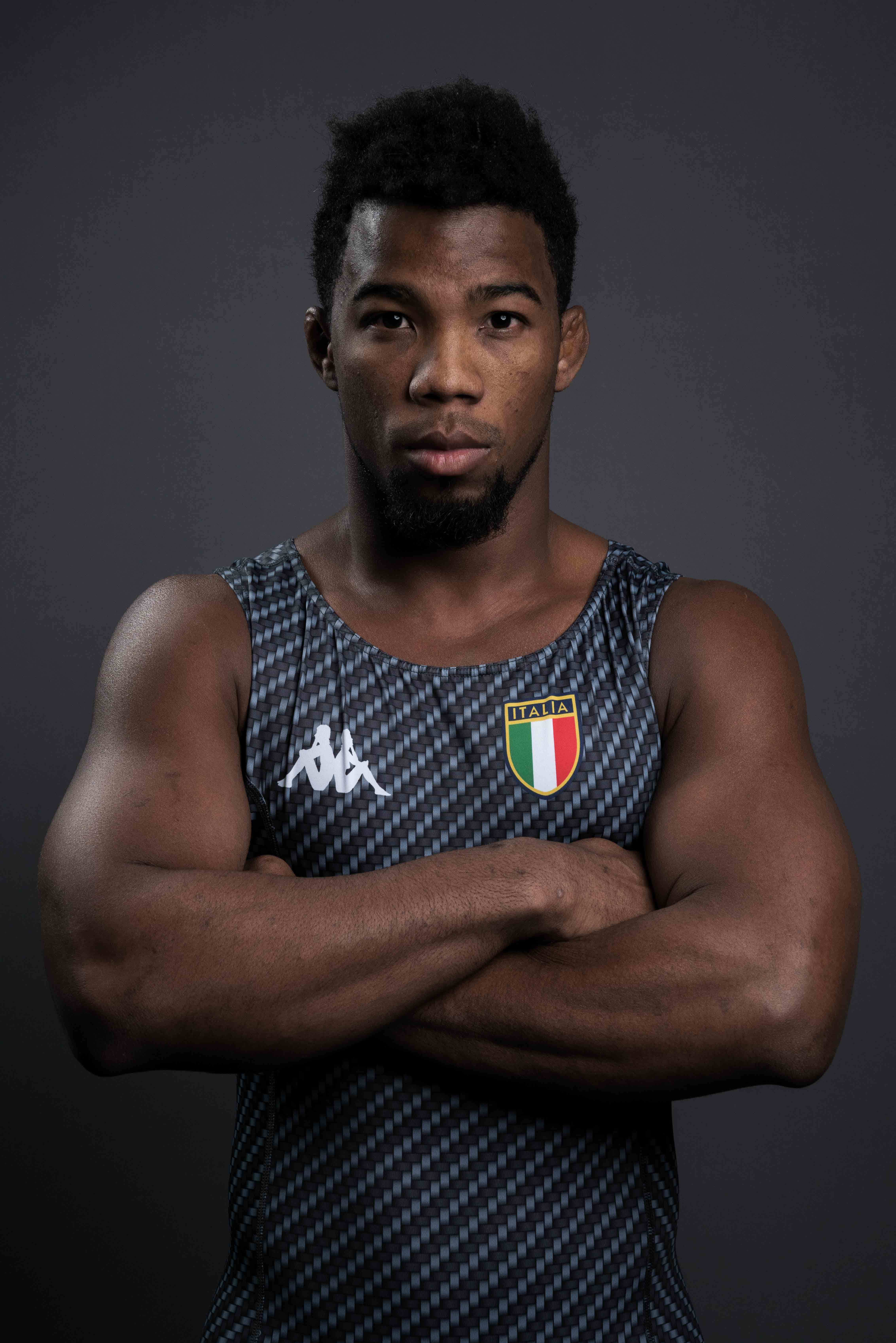 Portret van een Italiaanse atleet