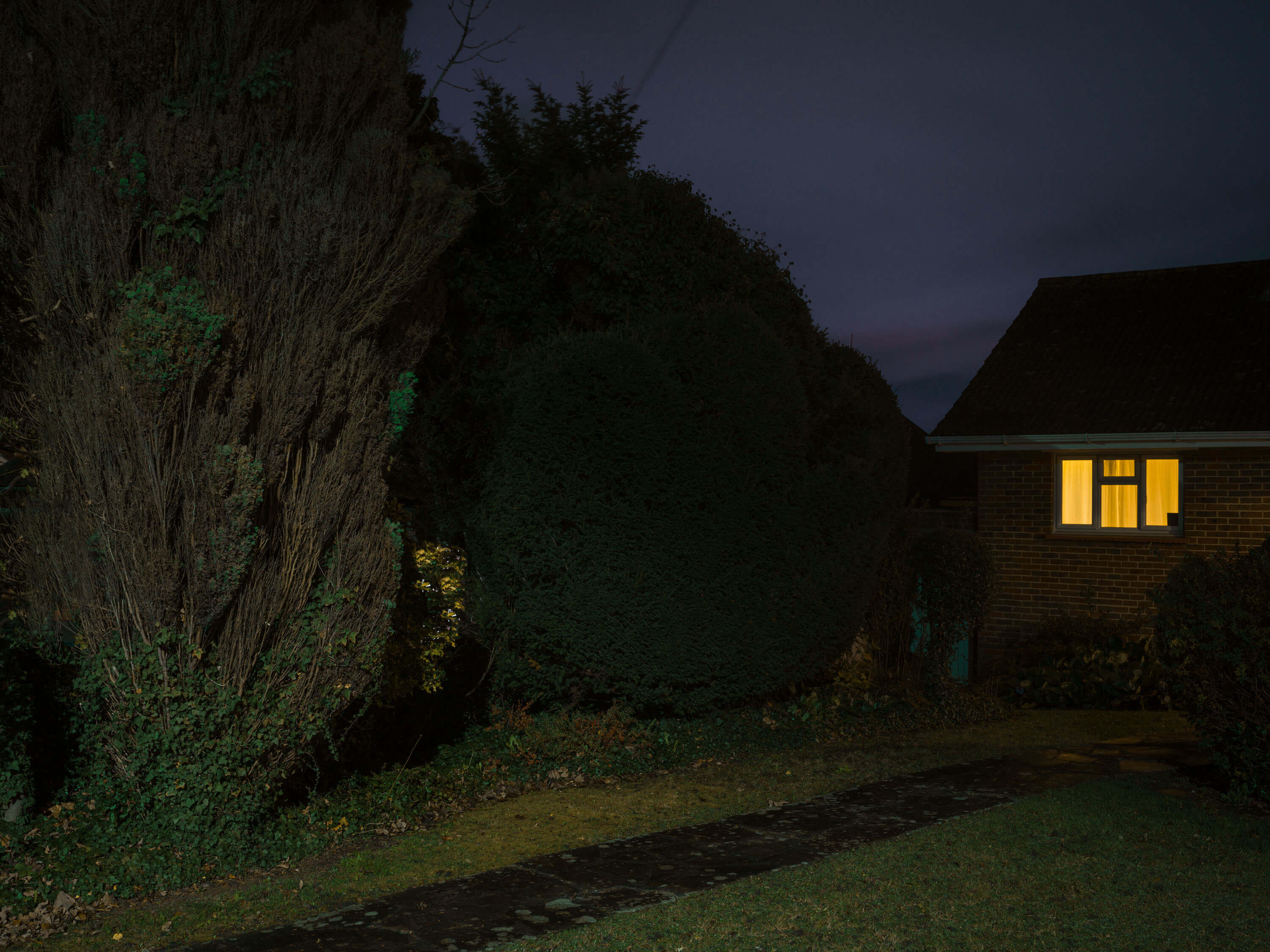 bungalow in the dark