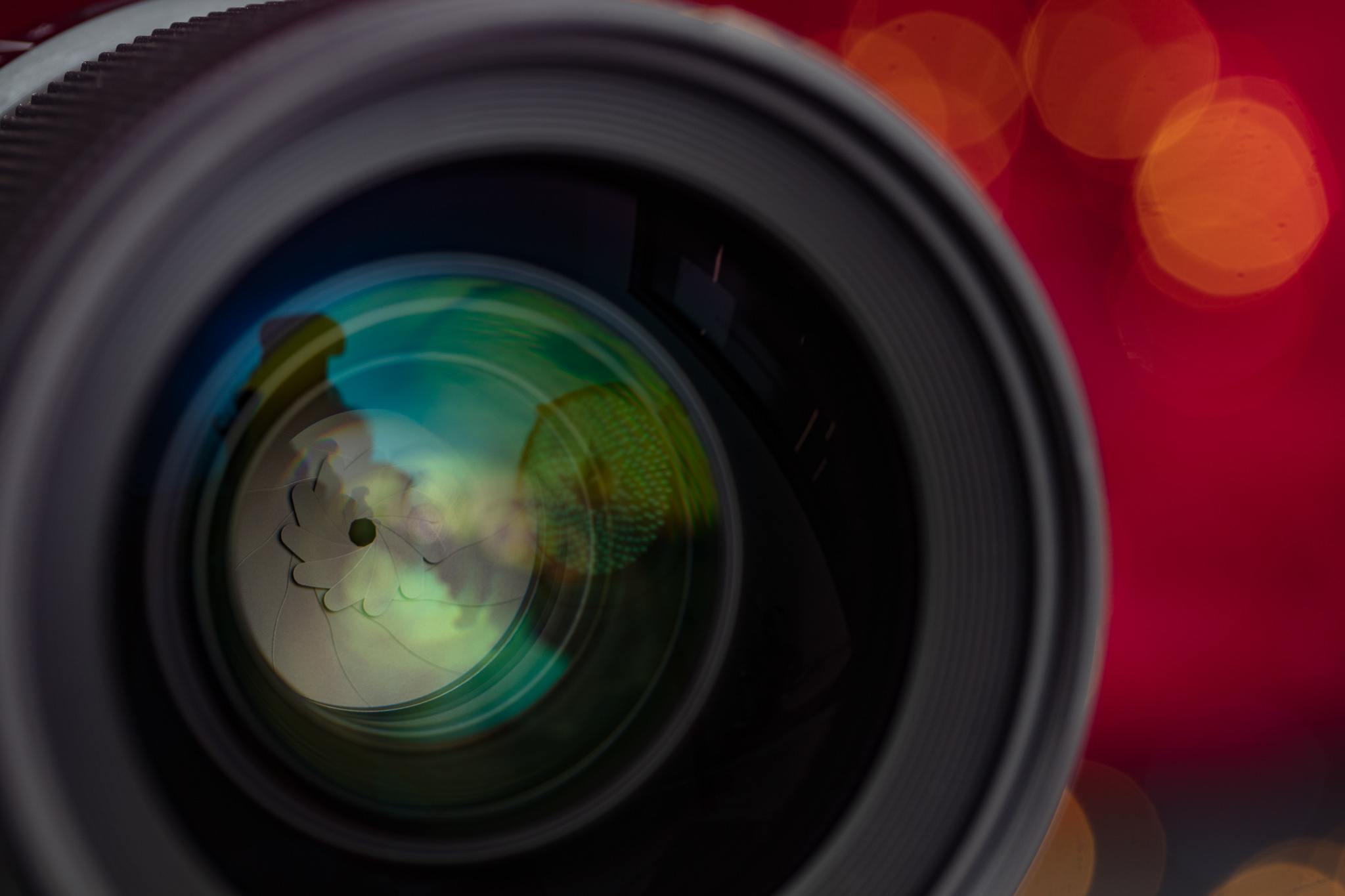 Close up of the front element of the Sigma 35mm f/1.2 DG DN ART, L fit