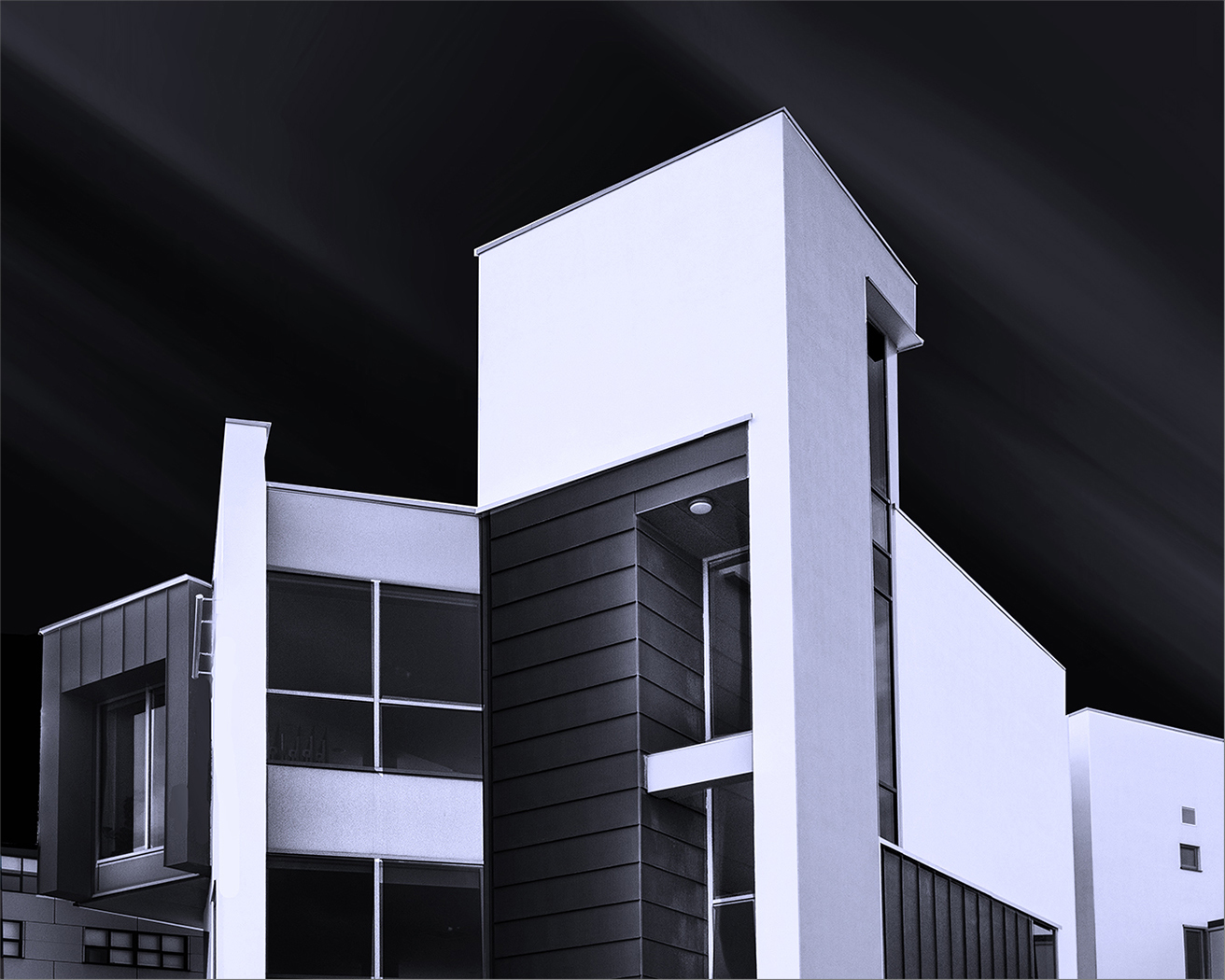 Modernist architectural house