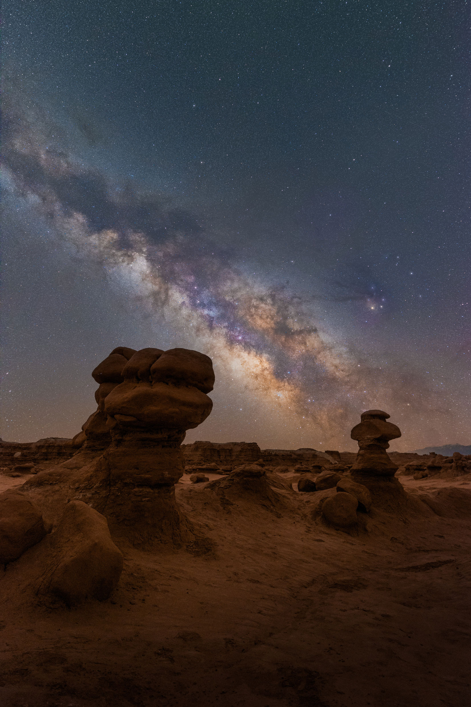 Milky Way in the Goblin Valley State Park