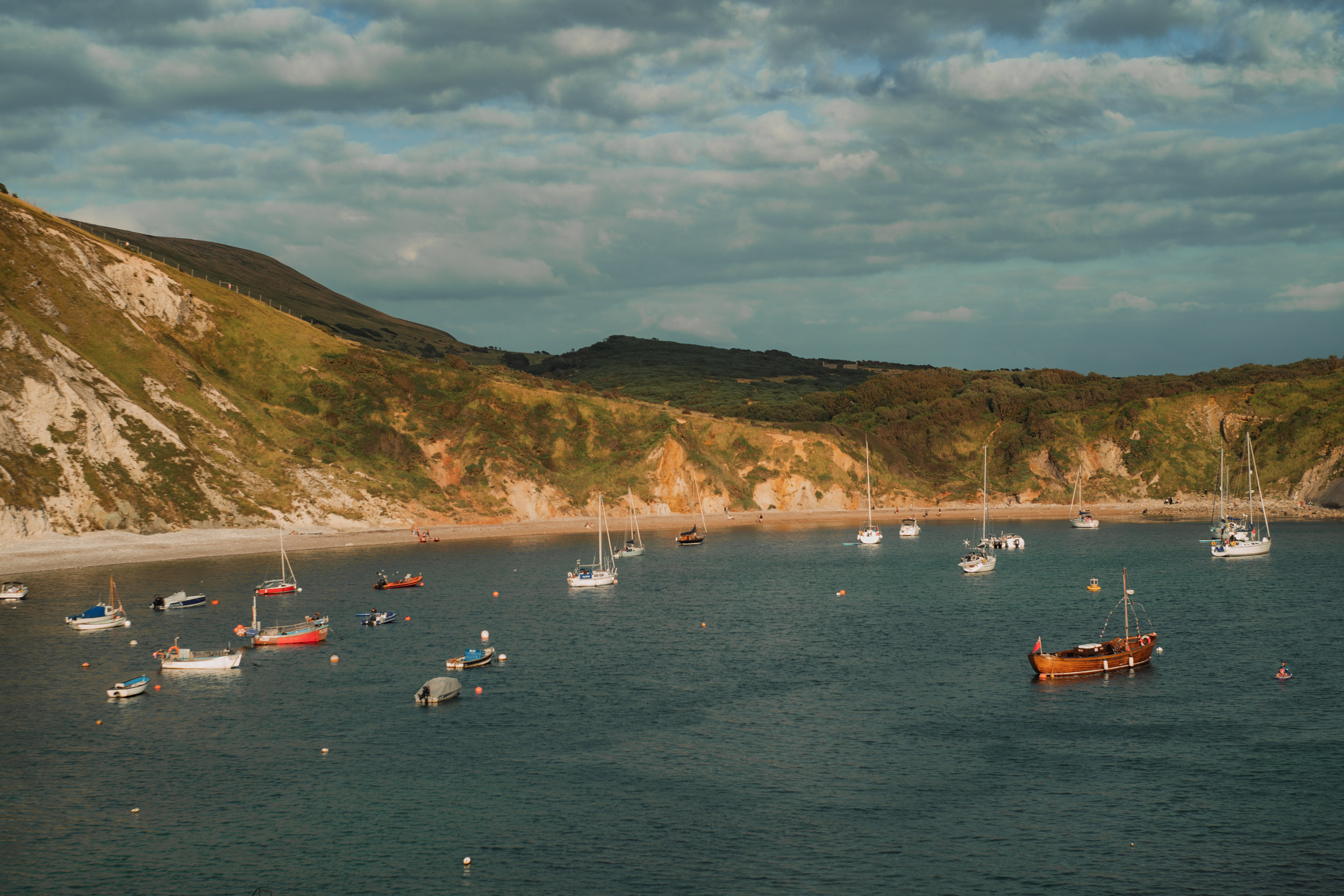 Boats in a bay. Shot with the Helios 44-2 58mm f/2