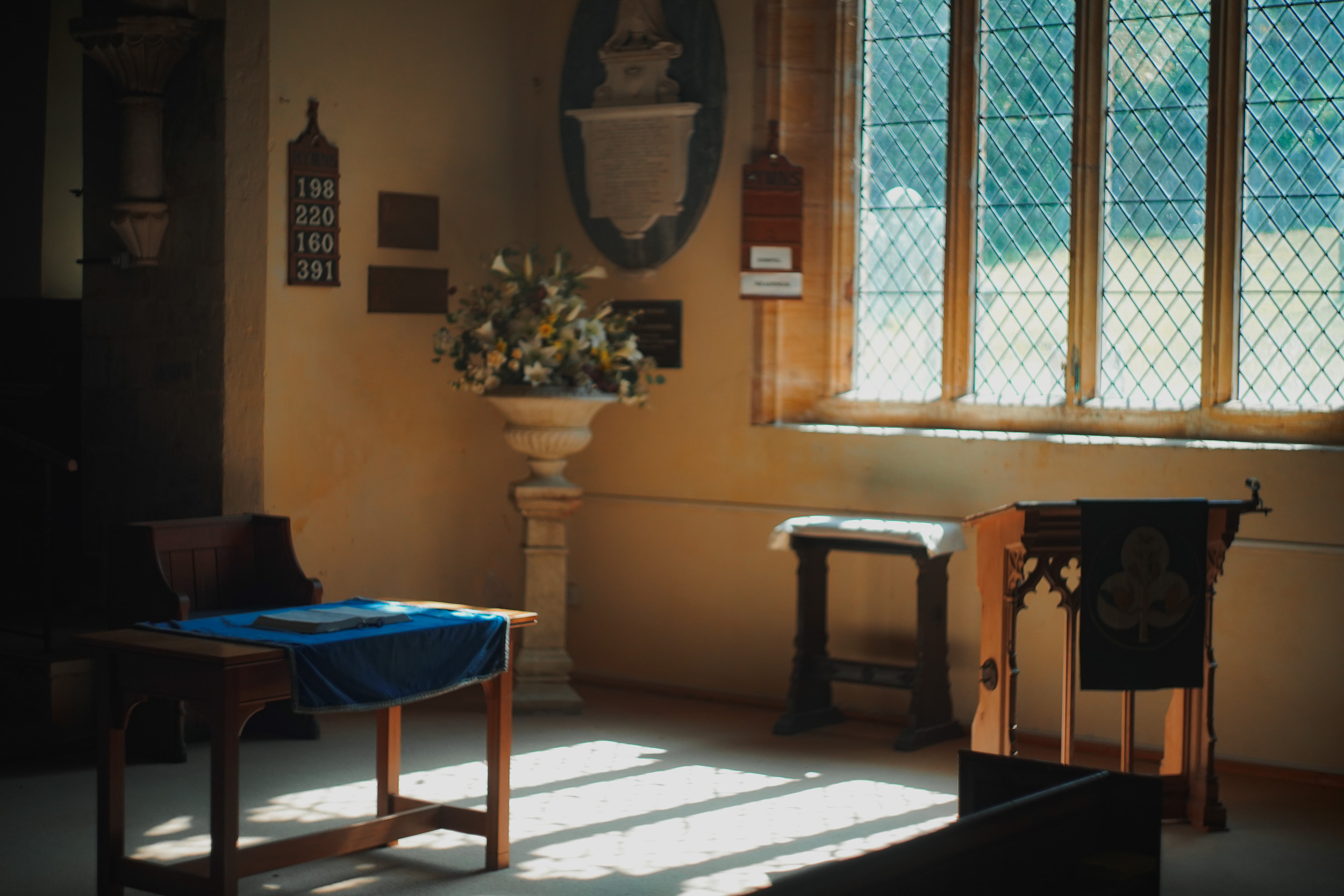 Pulpit in a church. Shot with the Helios 44-2 58mm f/2