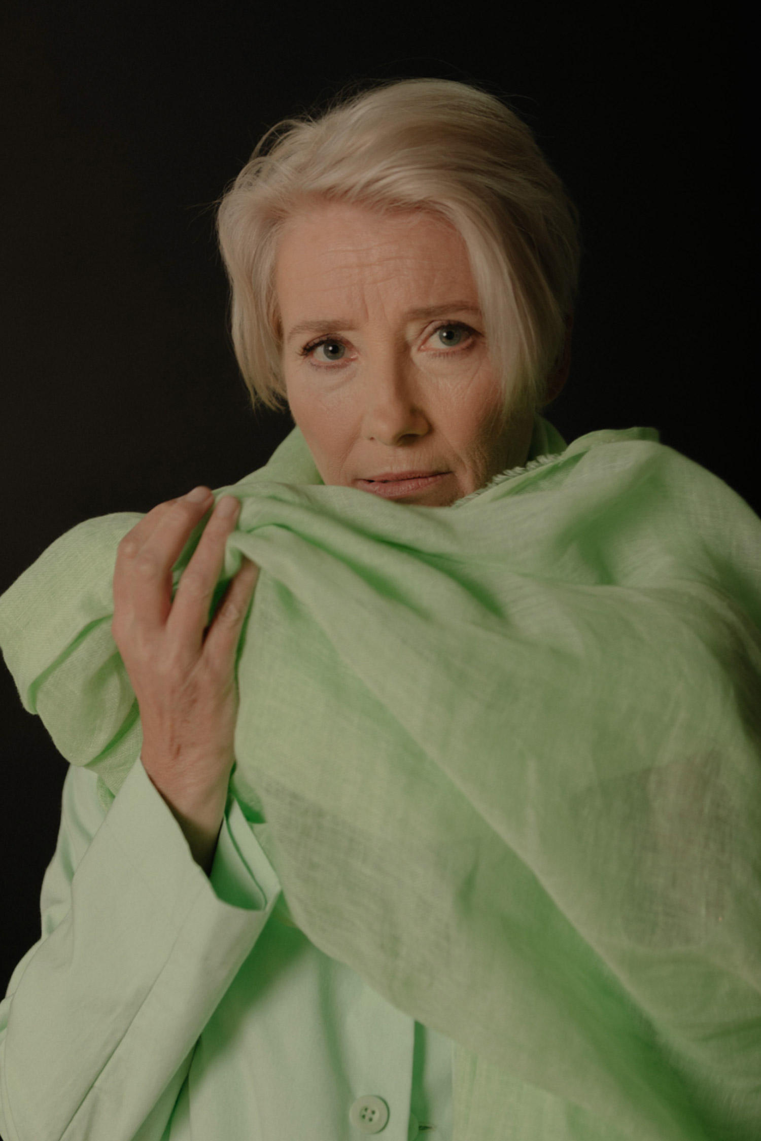 Portrait of British actress Emma Thompson