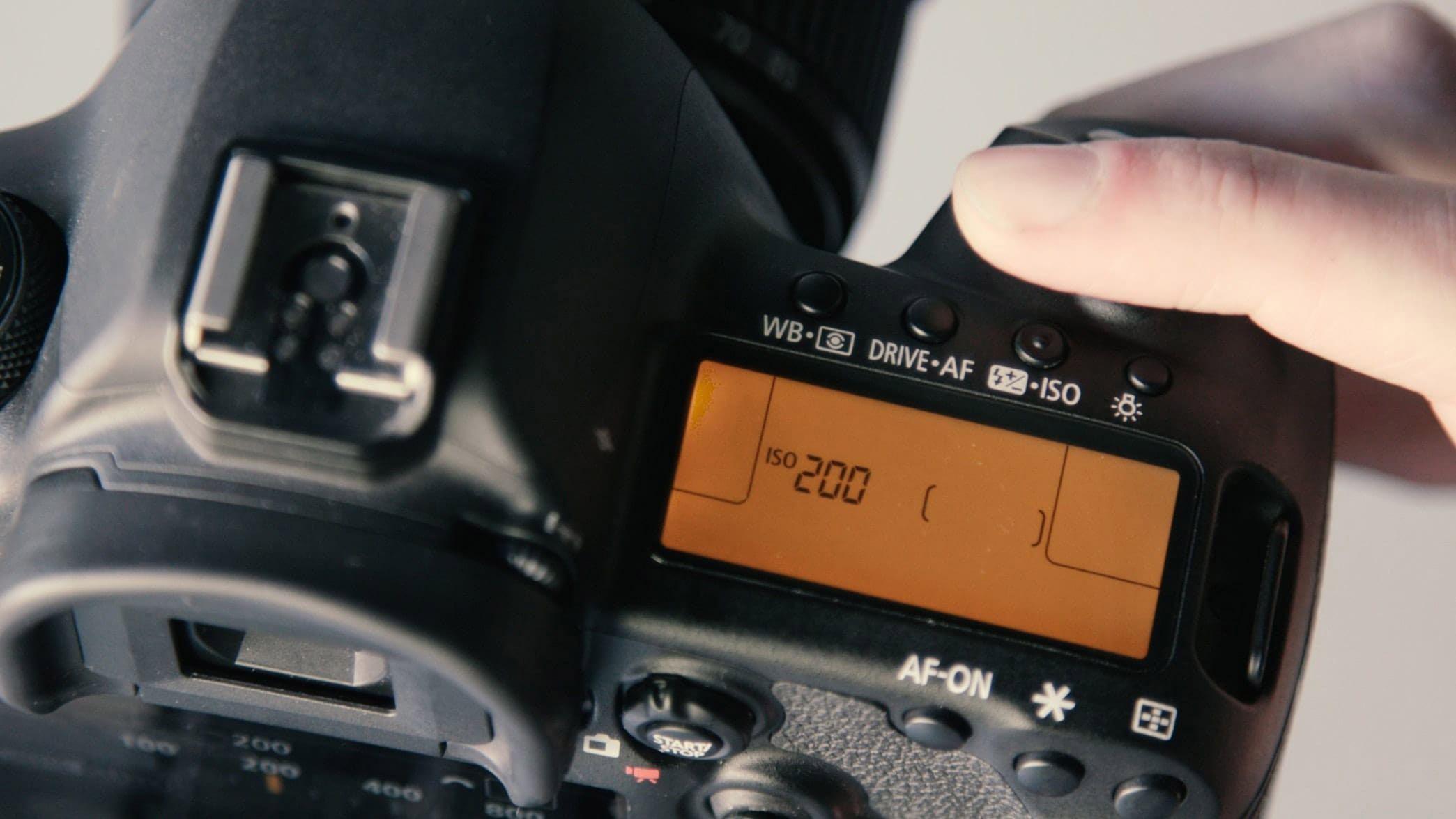 ISO settings on a camera