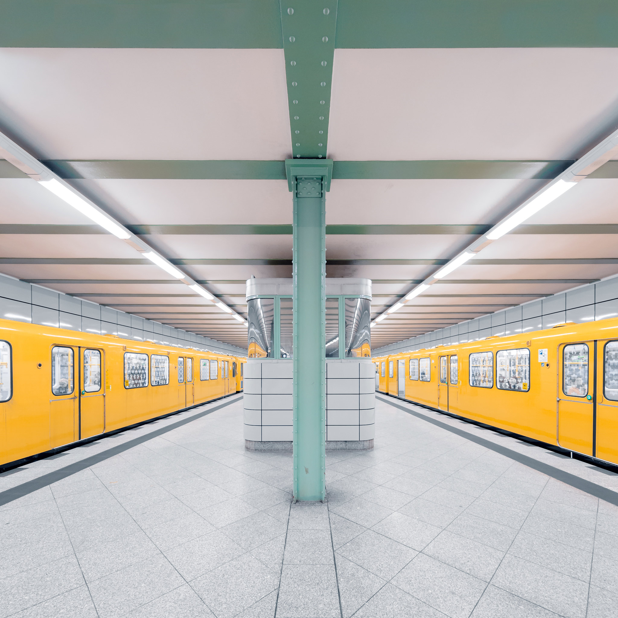 Photo d'une station de métro berlinoise