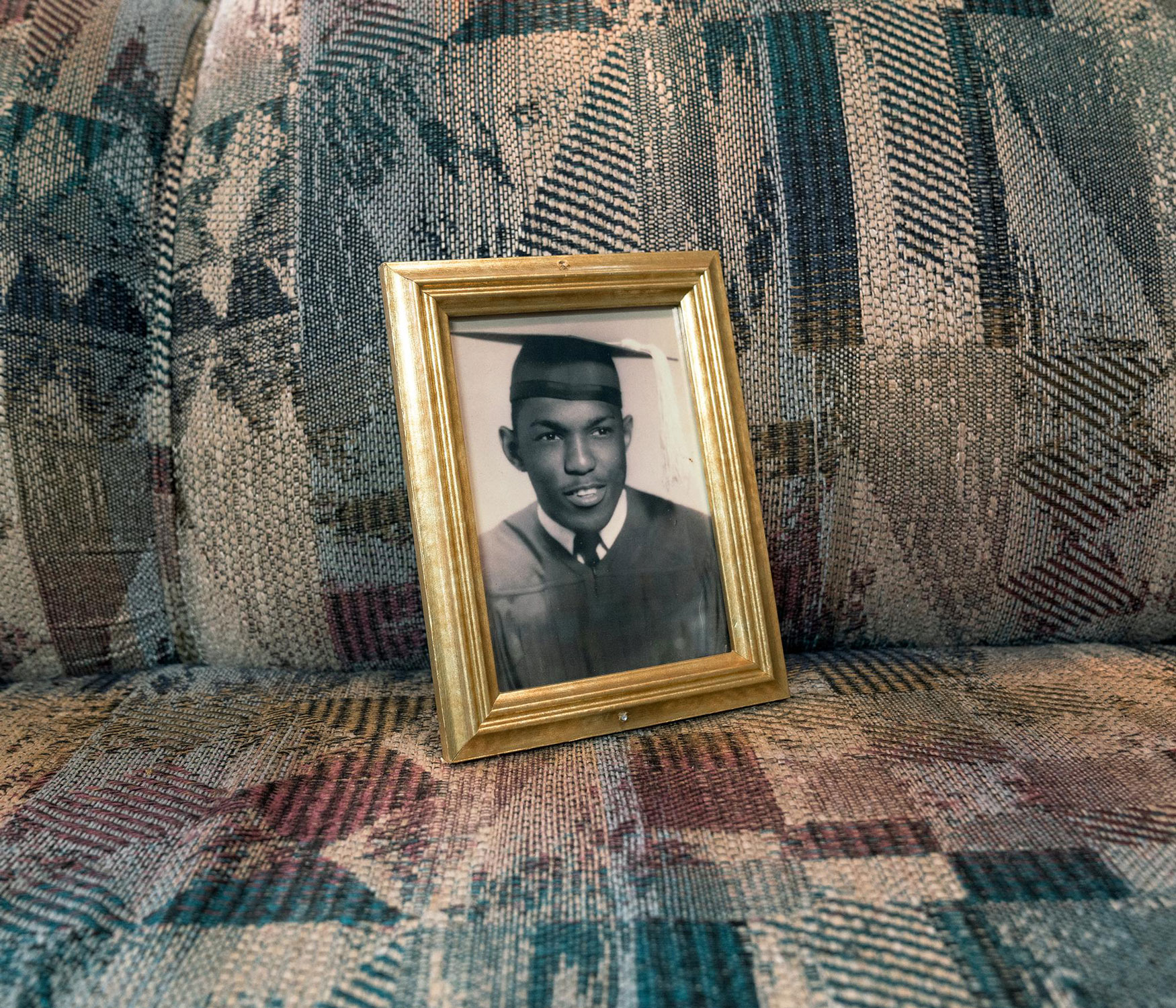 School portrait on a chair