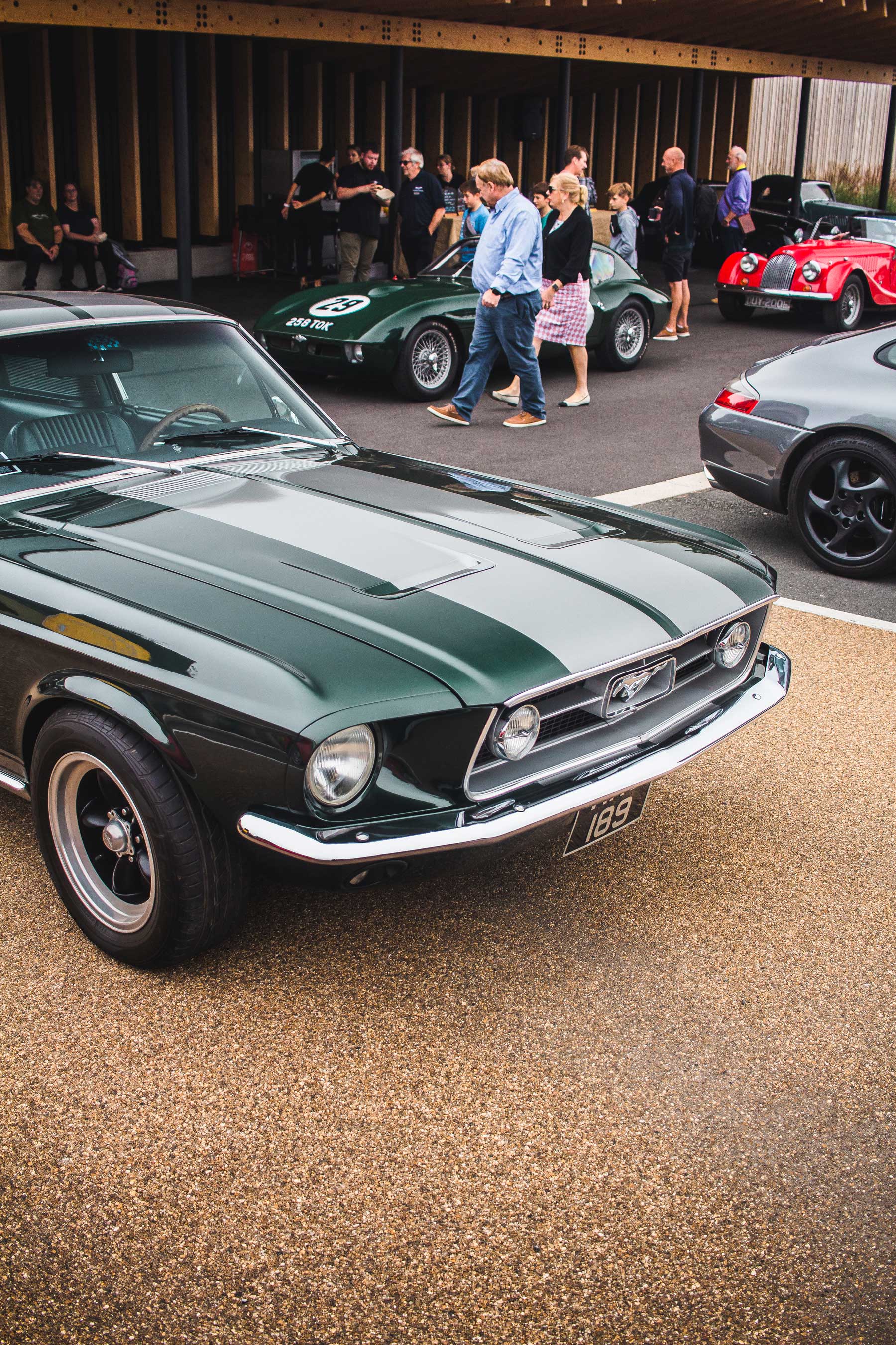 Green Ford Mustang Fastback