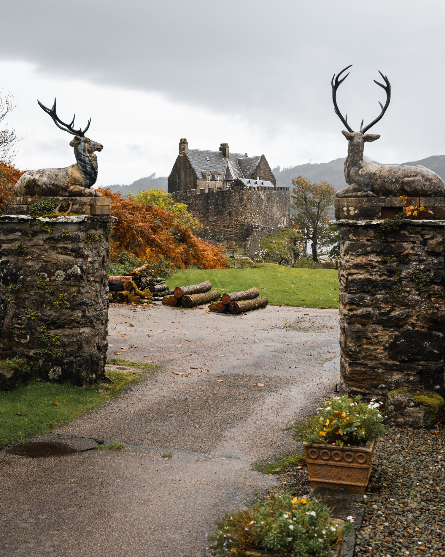 entrance to a manor house