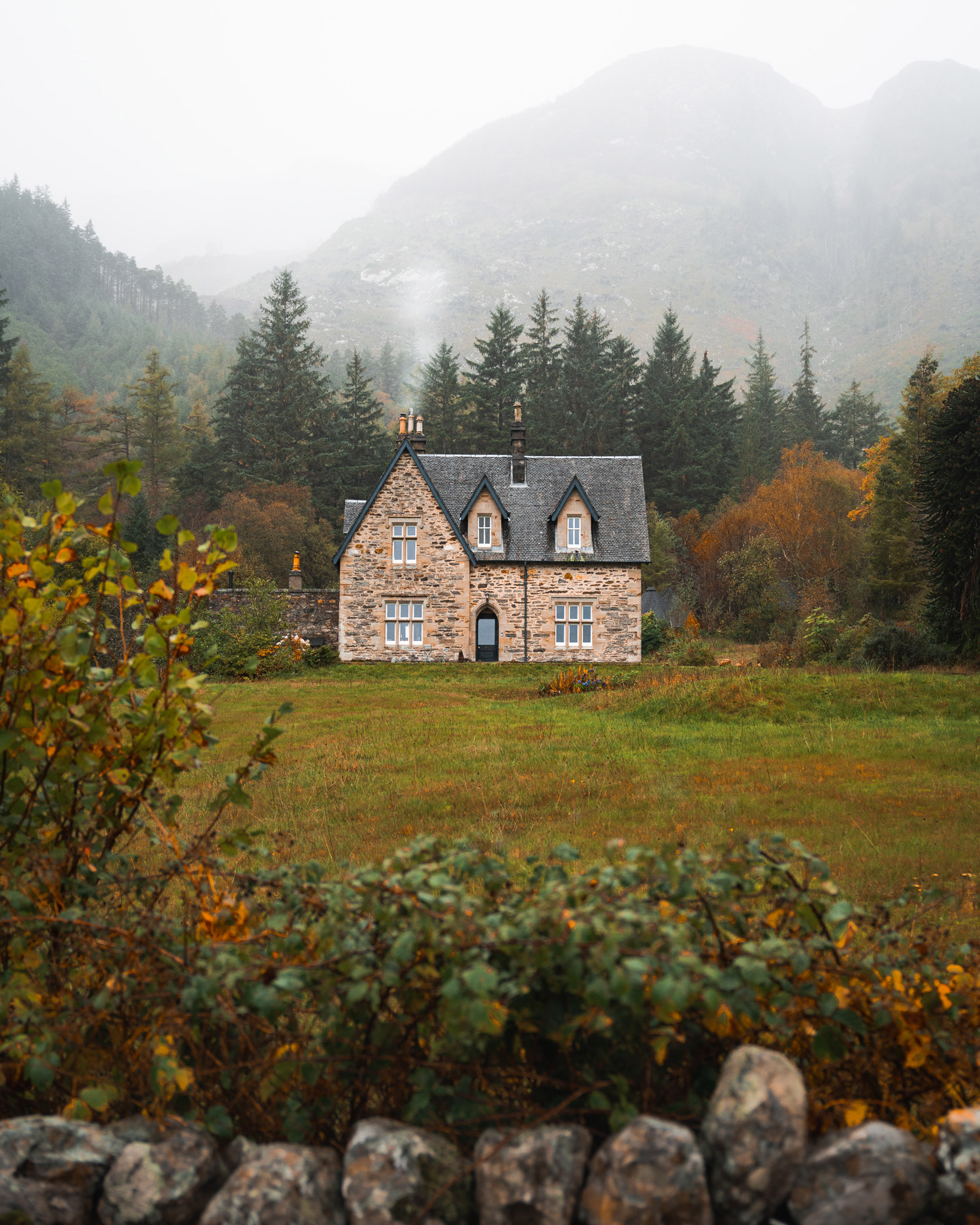 a cottage in the mountains
