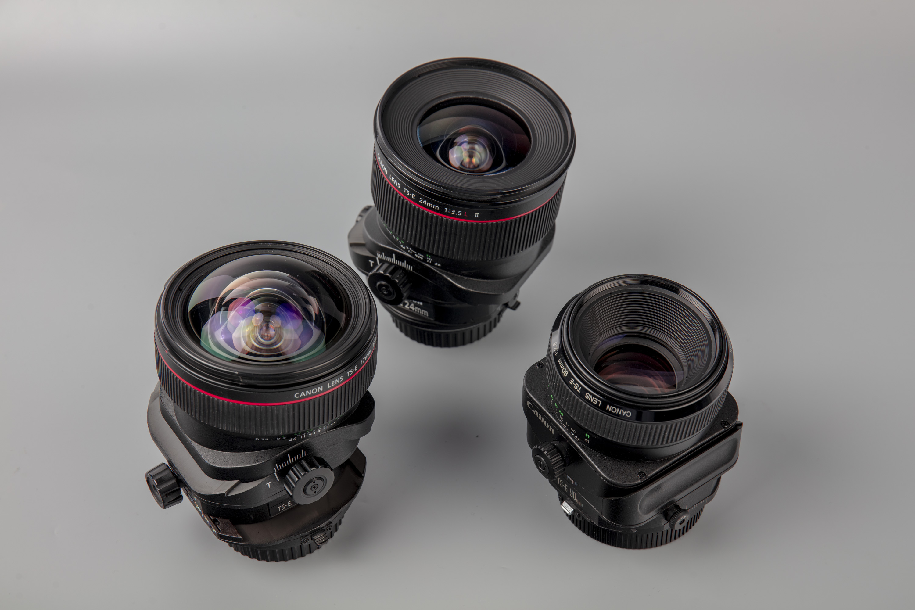 3 lenses used for Architectural photography