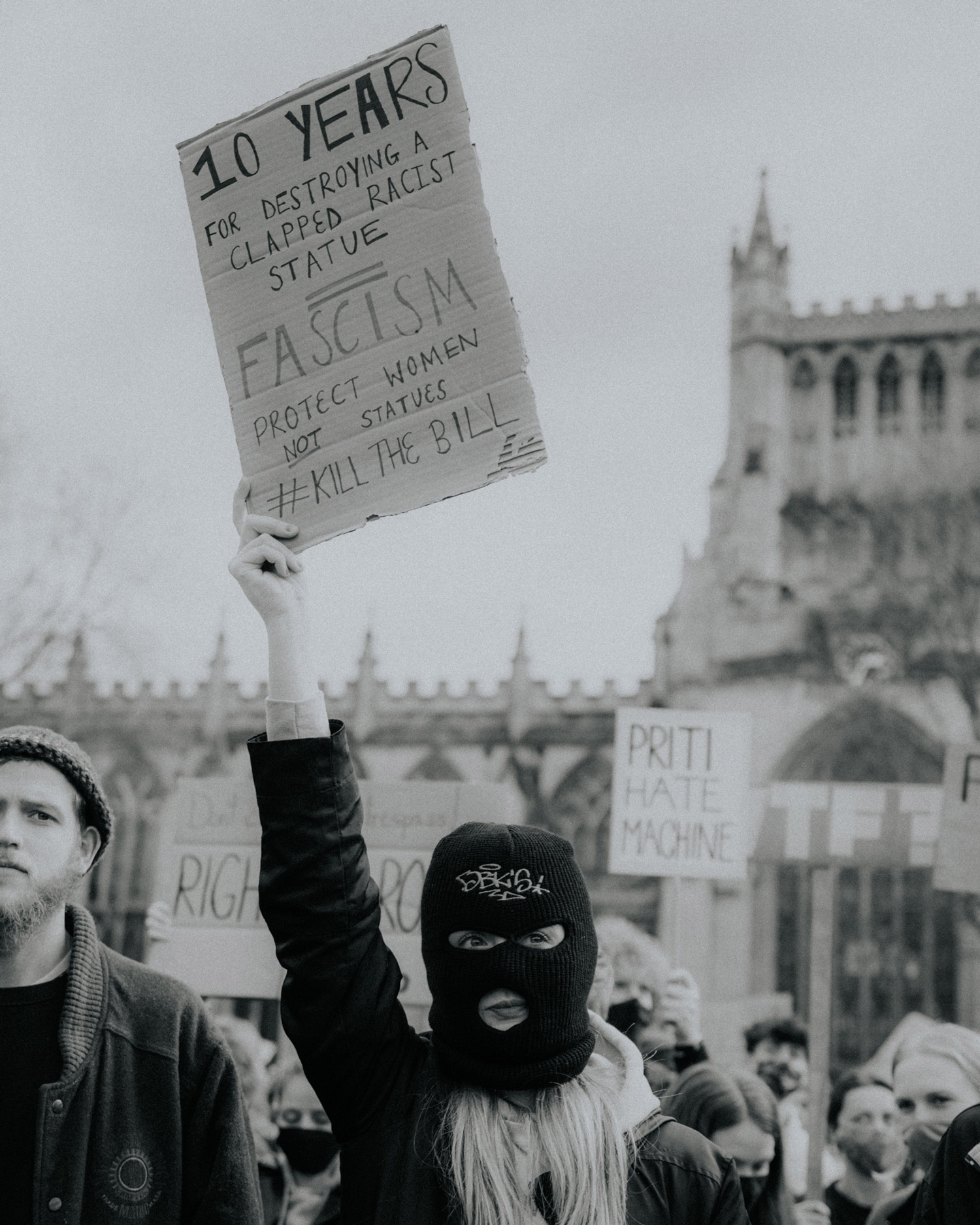 Image of Kill the Bill protest in Bristol