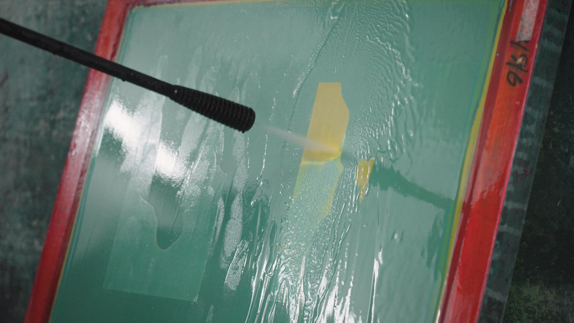 washing paint off screen printing kit