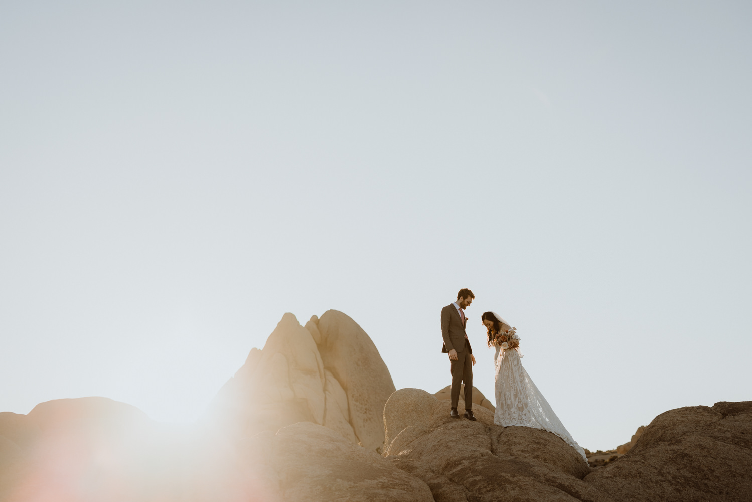 Desert views wedding photography by Cedar & Pines