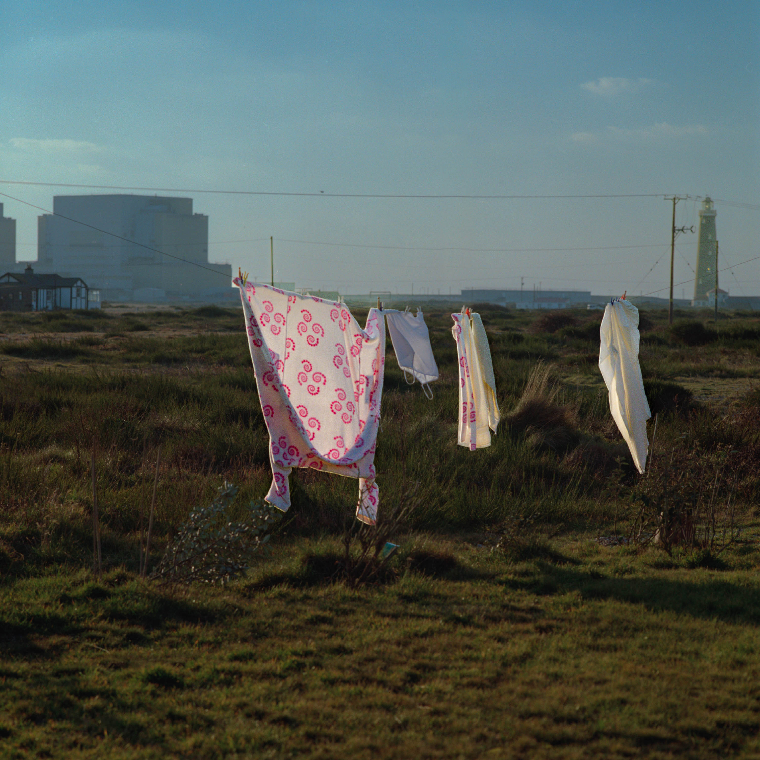 A washing line shot on Kodak Gold 200 120mm medium format film