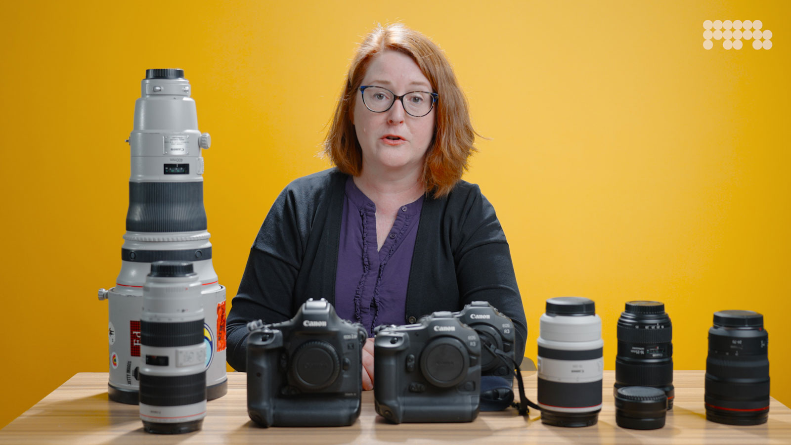 Elsa Garrison met haar kit op tafel