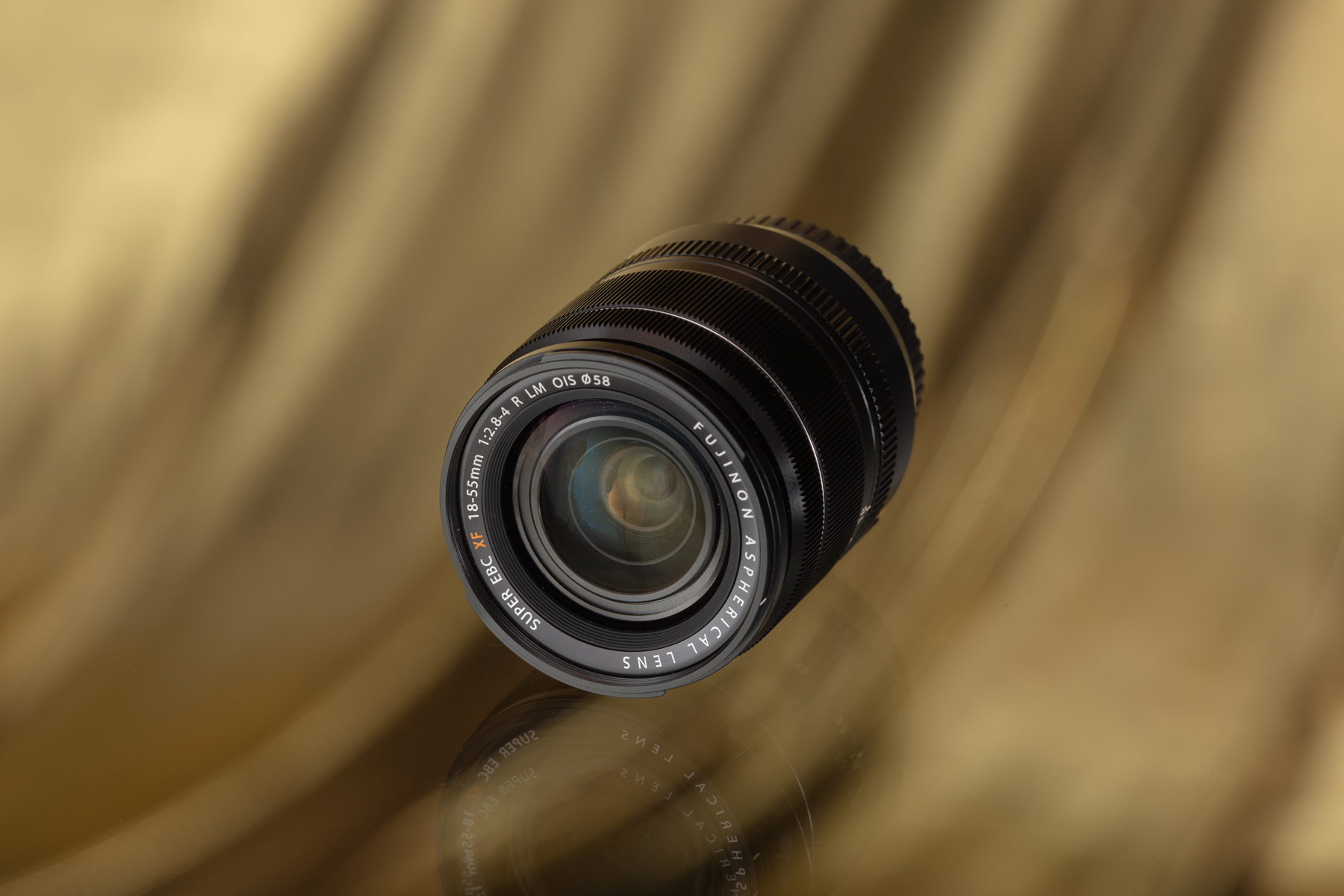 Fujifilm XF 90mm f/2 R LM WR with gold background