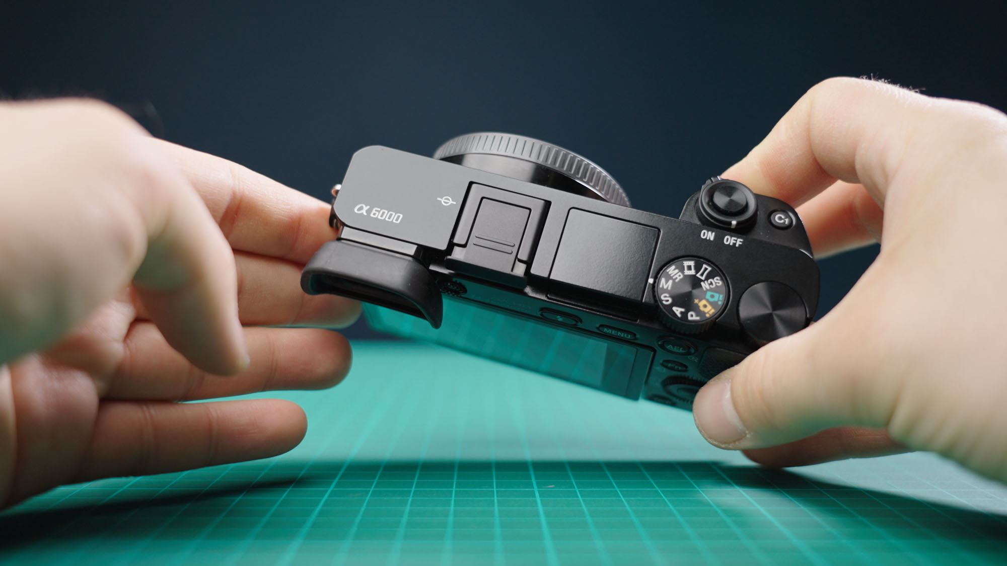 Eine Nahaufnahme einer Sony A6000
