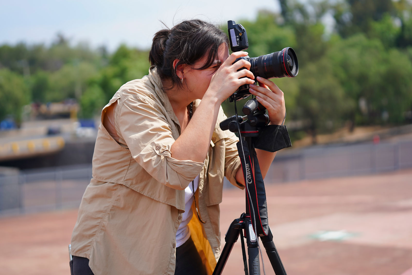 Foto van Eloisa Sanchez met haar camera