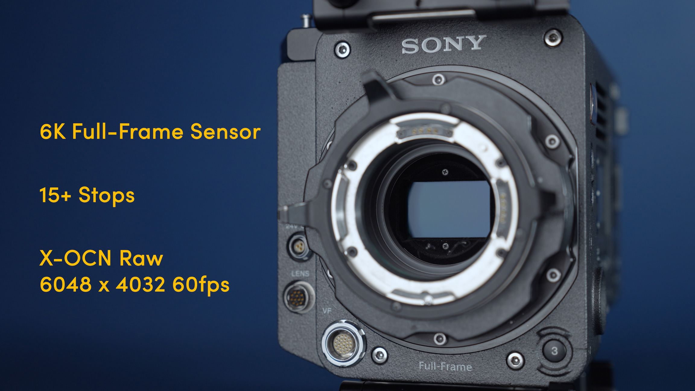 Sensor and resolution graphic of a Sony Venice