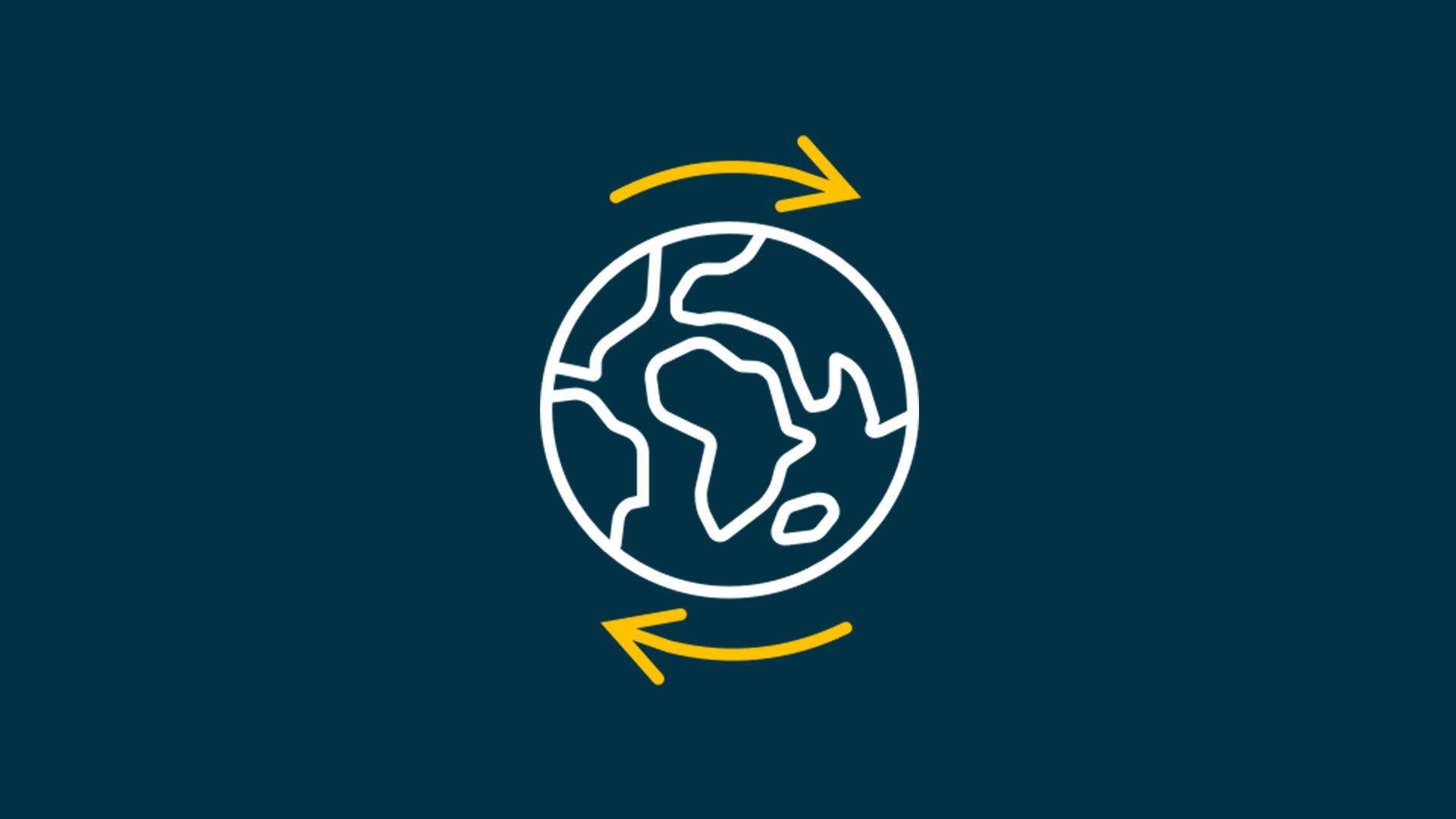 Circular & renewable, icon, blue