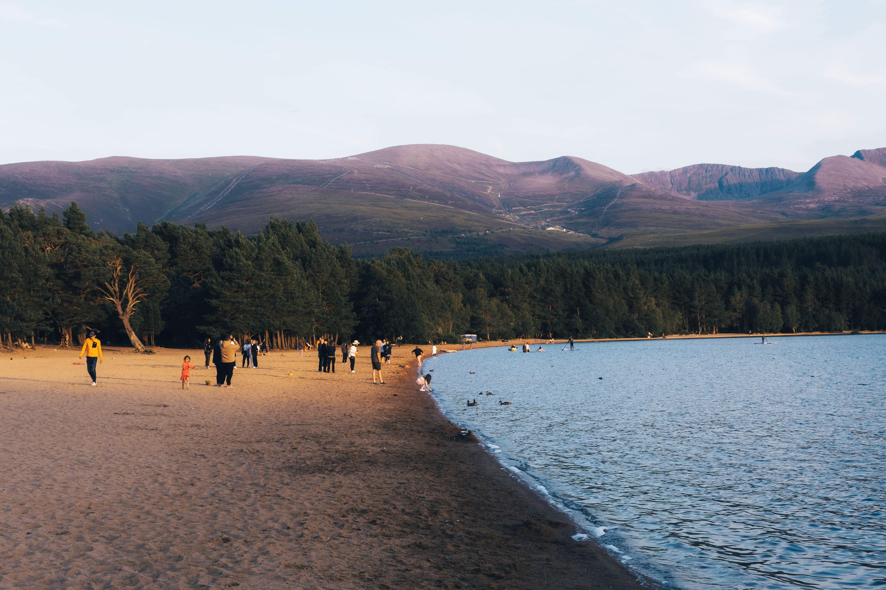 A beach with mountains in the background in Scotland. Taken on the Fujifilm X-T4 by Ian Howorth.