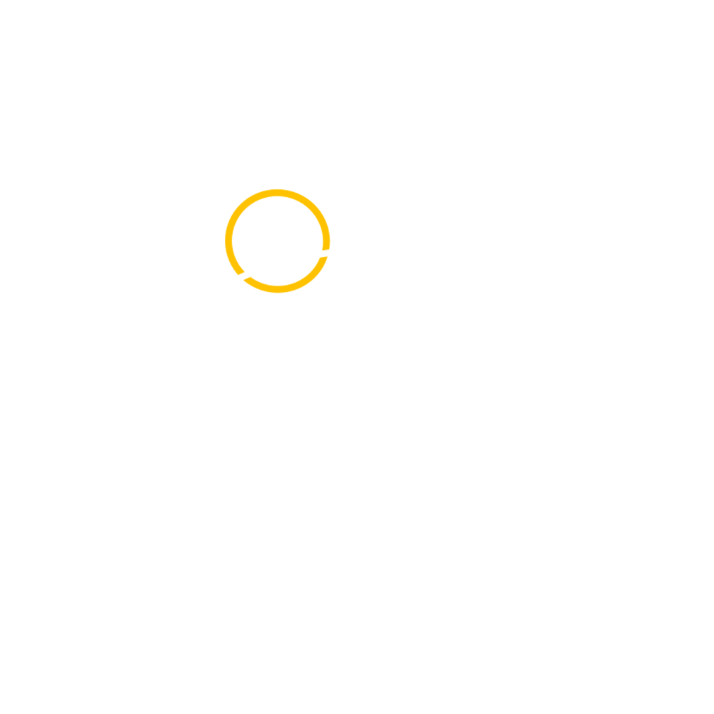 Icoon van een landschap met een gele zon