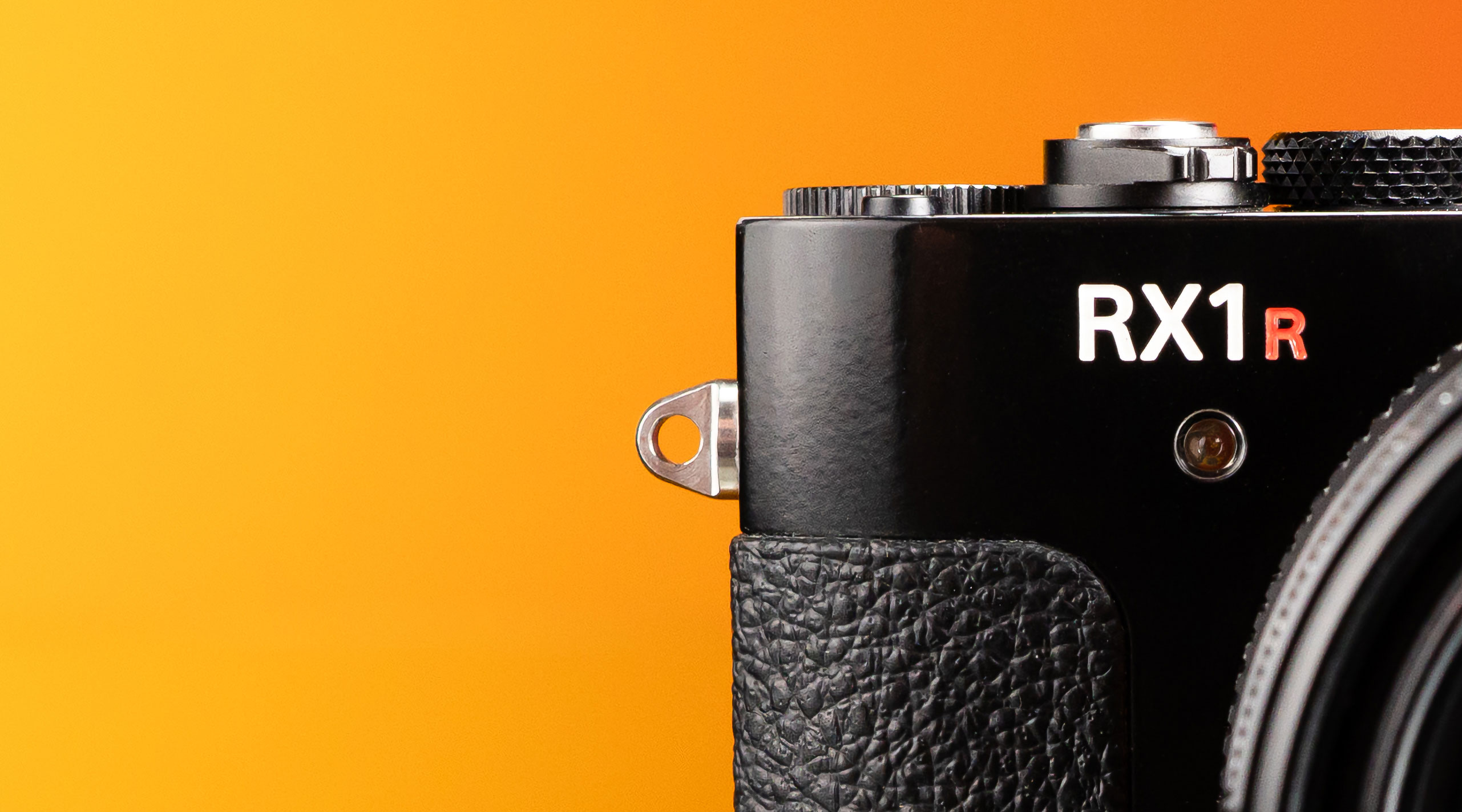 A close up of the RX1R II of the RX1R series 