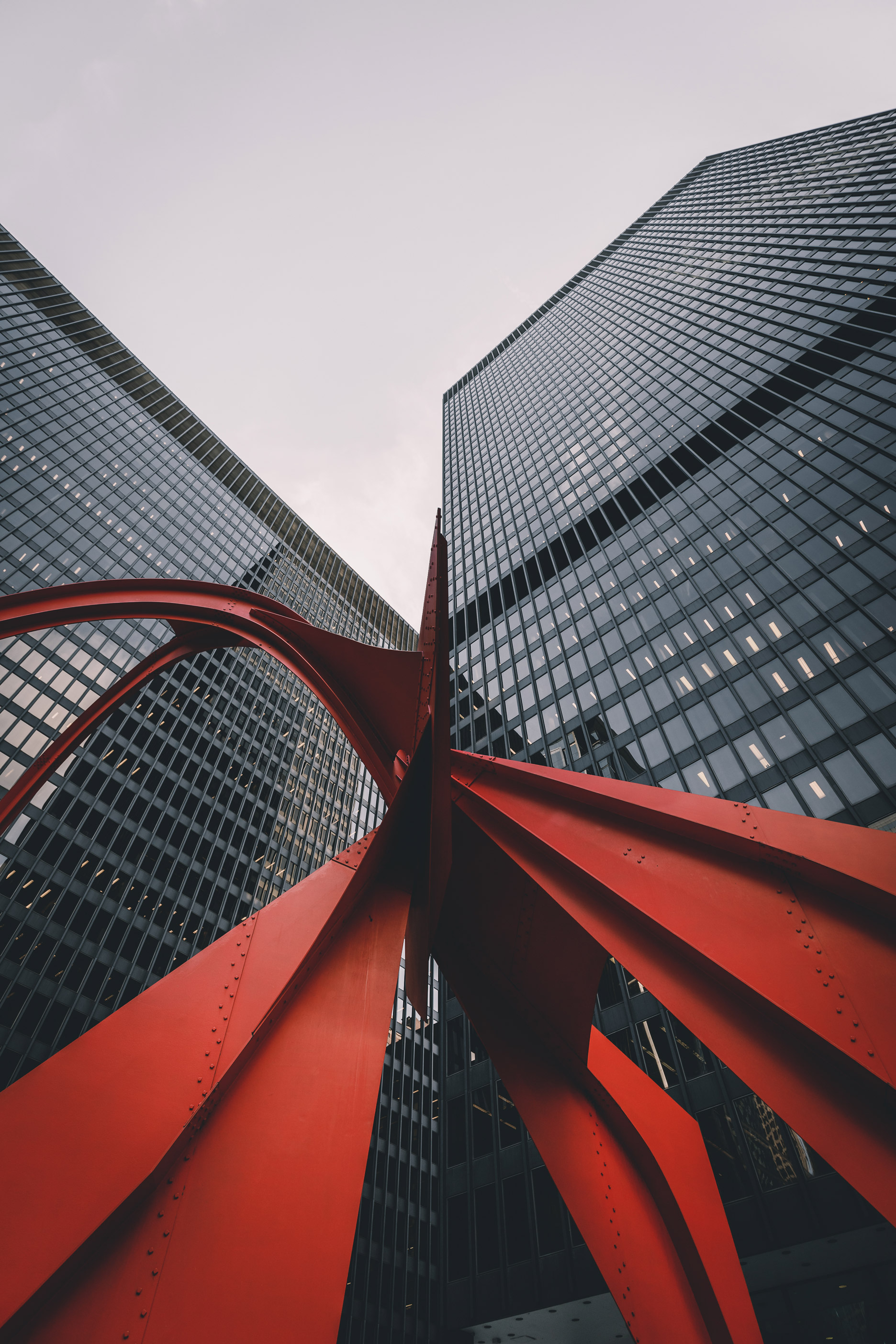Ein Bild vom Calder’s Flamingo in Chicago