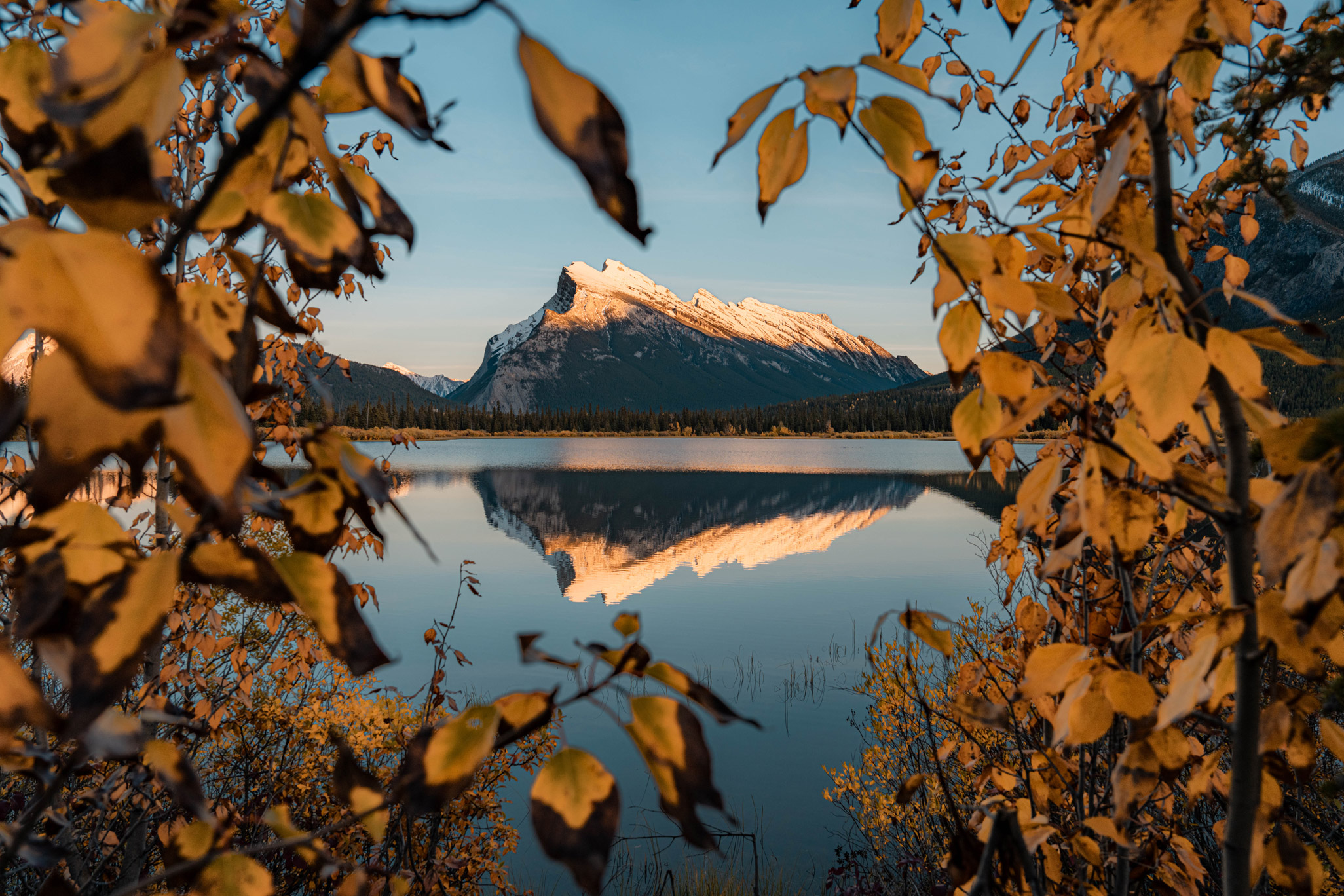 Image of Vermilion Lakes in Banff National Park, by Jude Allen on a Sony A1.